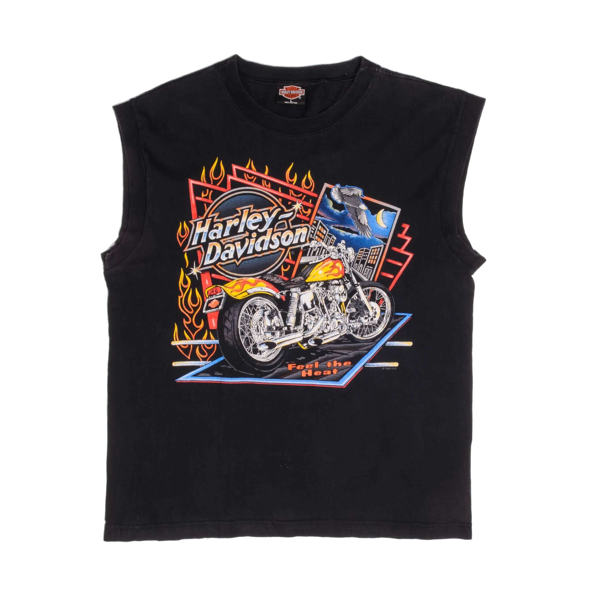 Vintage Harley Davidson Bergen County Rochelle Park, NJ Tee Shirt 1995 Size Large Made In USA