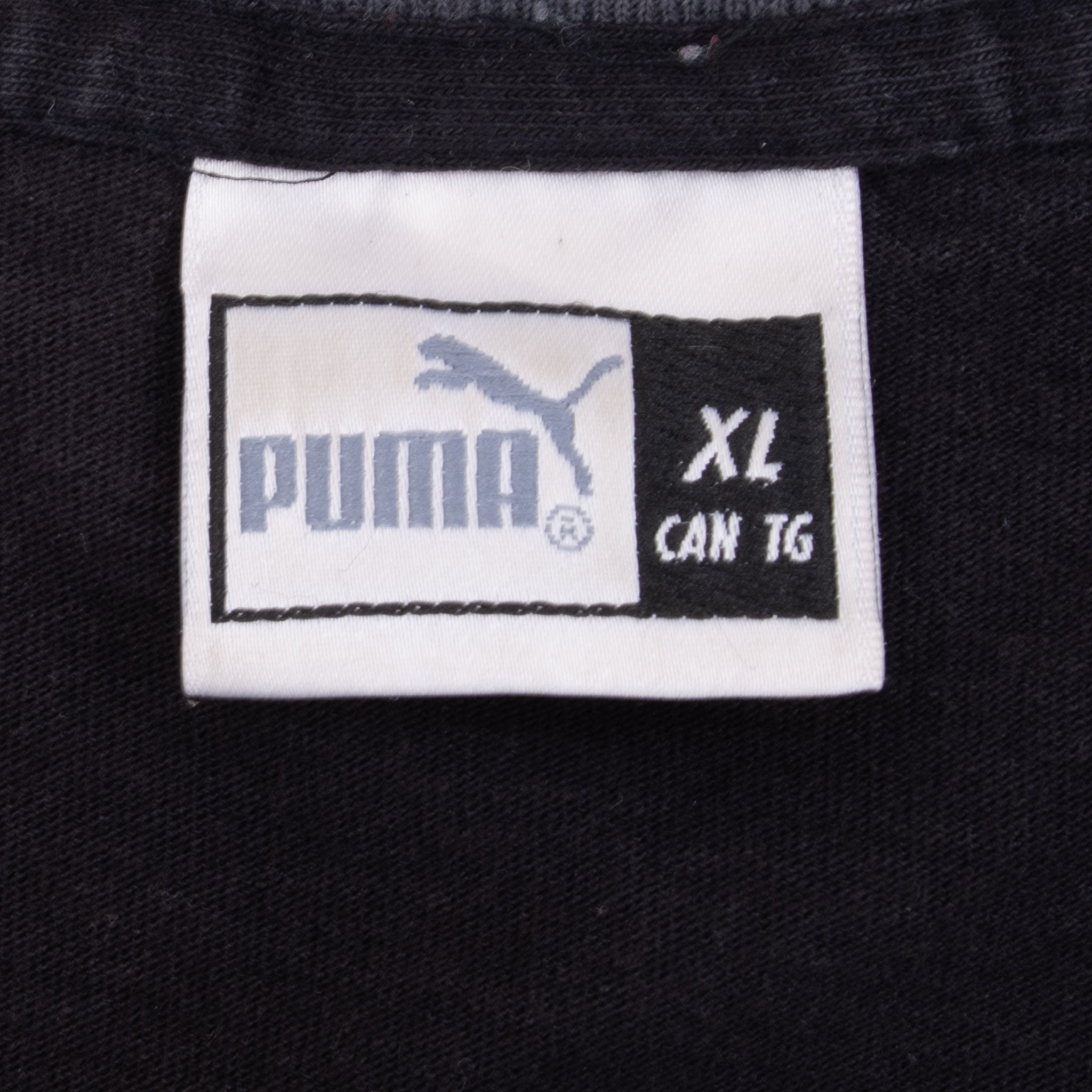 Vintage Puma Black 1990S Tee Shirt Size XL