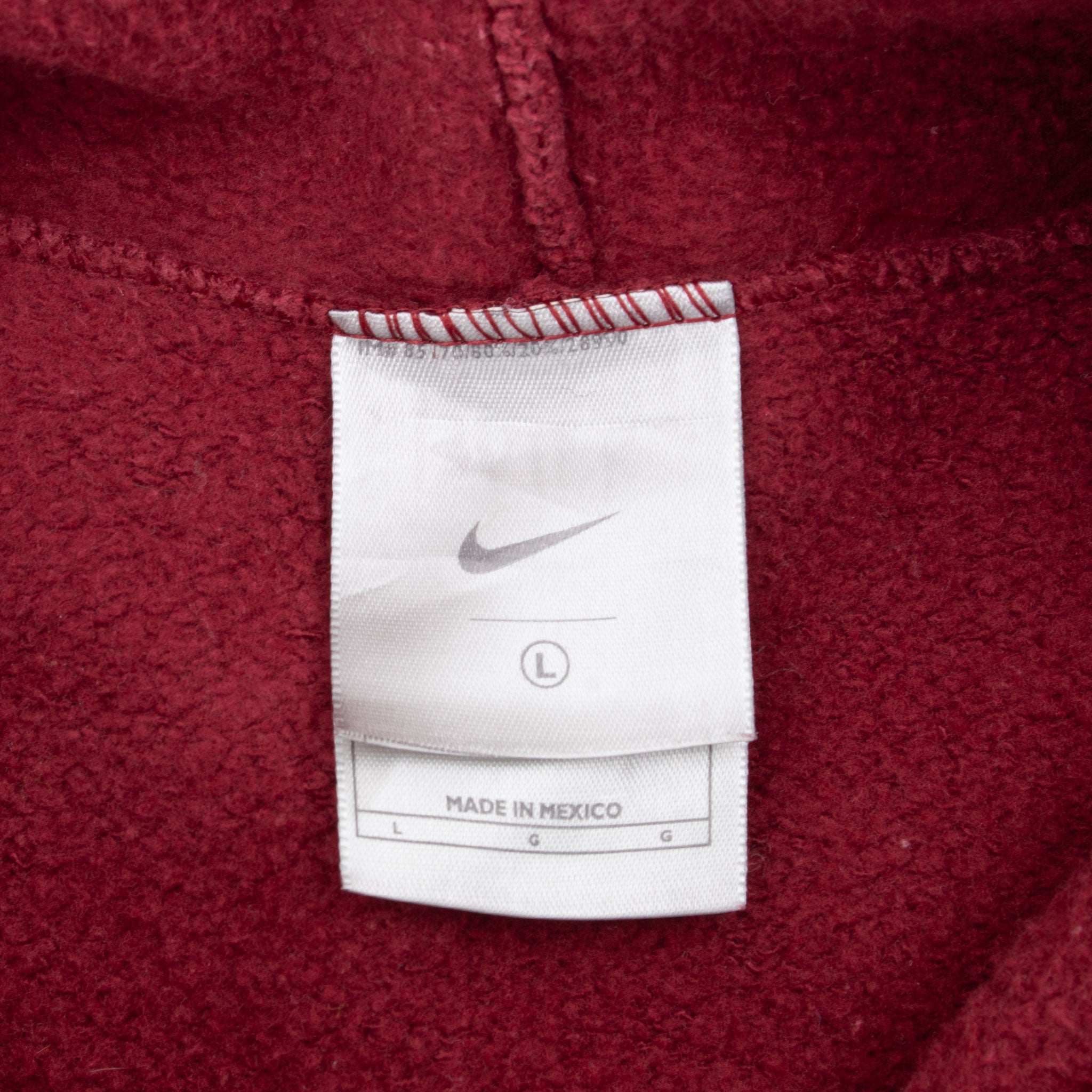 Vintage Nike Center Swoosh Travis Scott Red Hoodie Sweatshirt 2000S Size Large