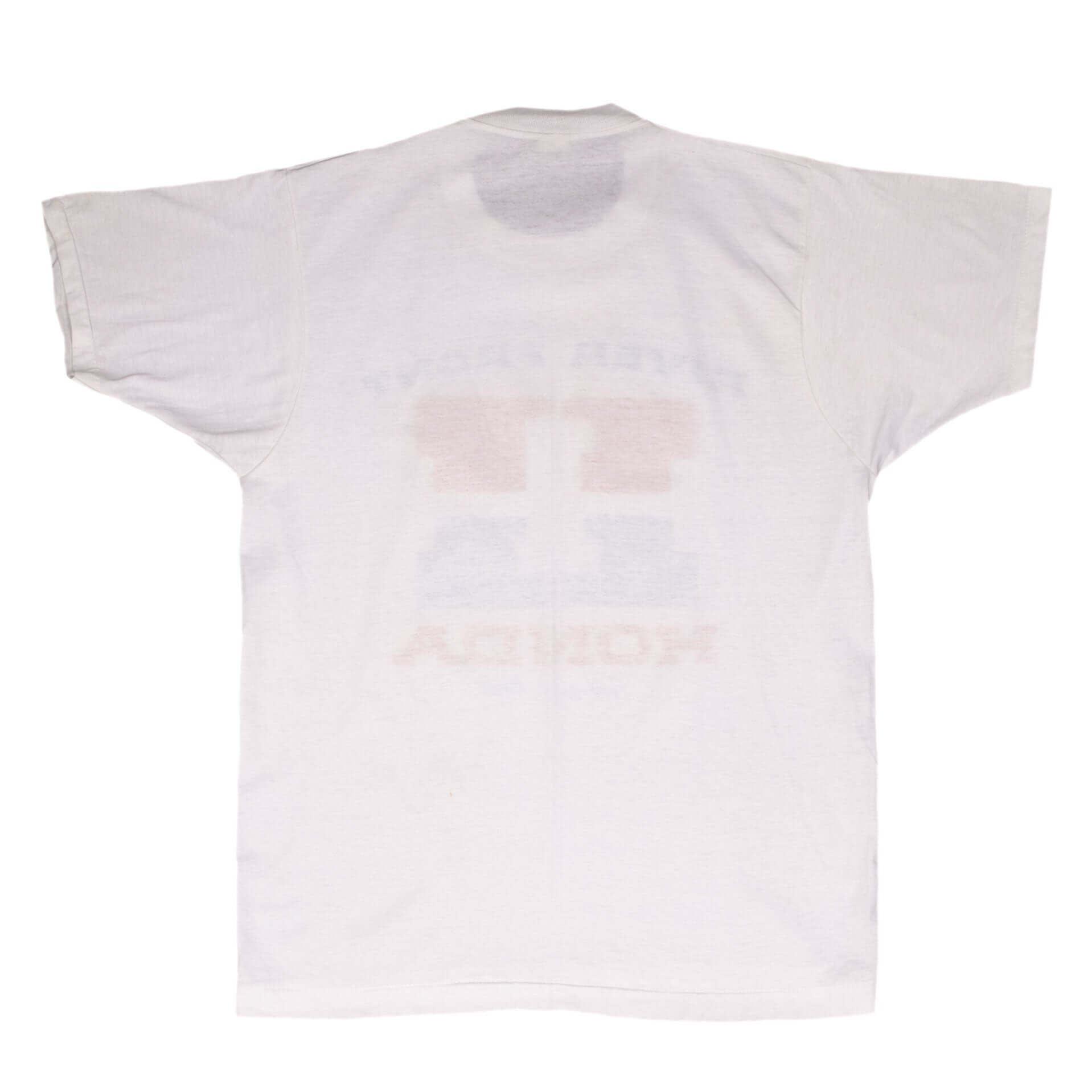 Vintage Honda River Front Tee Shirt 1980S Size Medium Made In USA With Single Stitch Sleeves