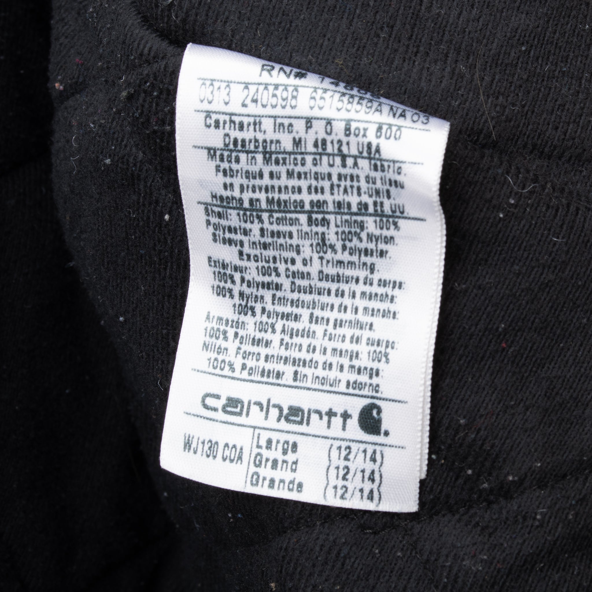 Vintage Carhartt Purple WJ130 COA Active Jacket 2013 Size Woman Large