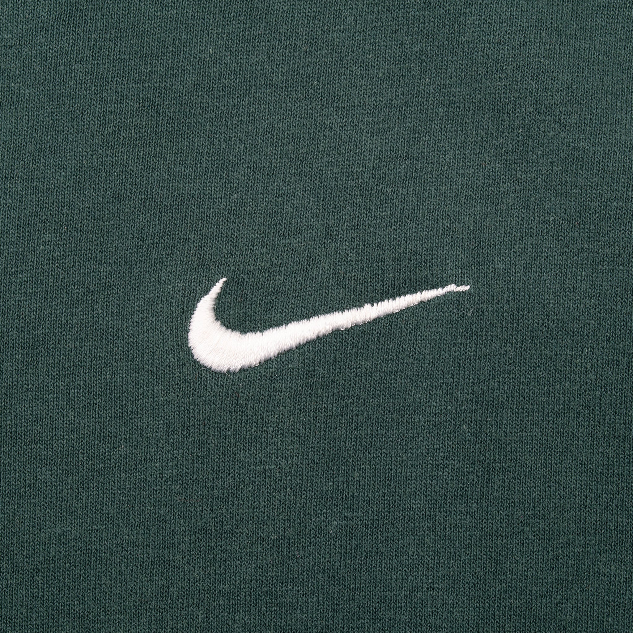 Vintage Nike Small Swoosh Embroidered Green Tee Shirt Late 1990s Size Large Made In USA