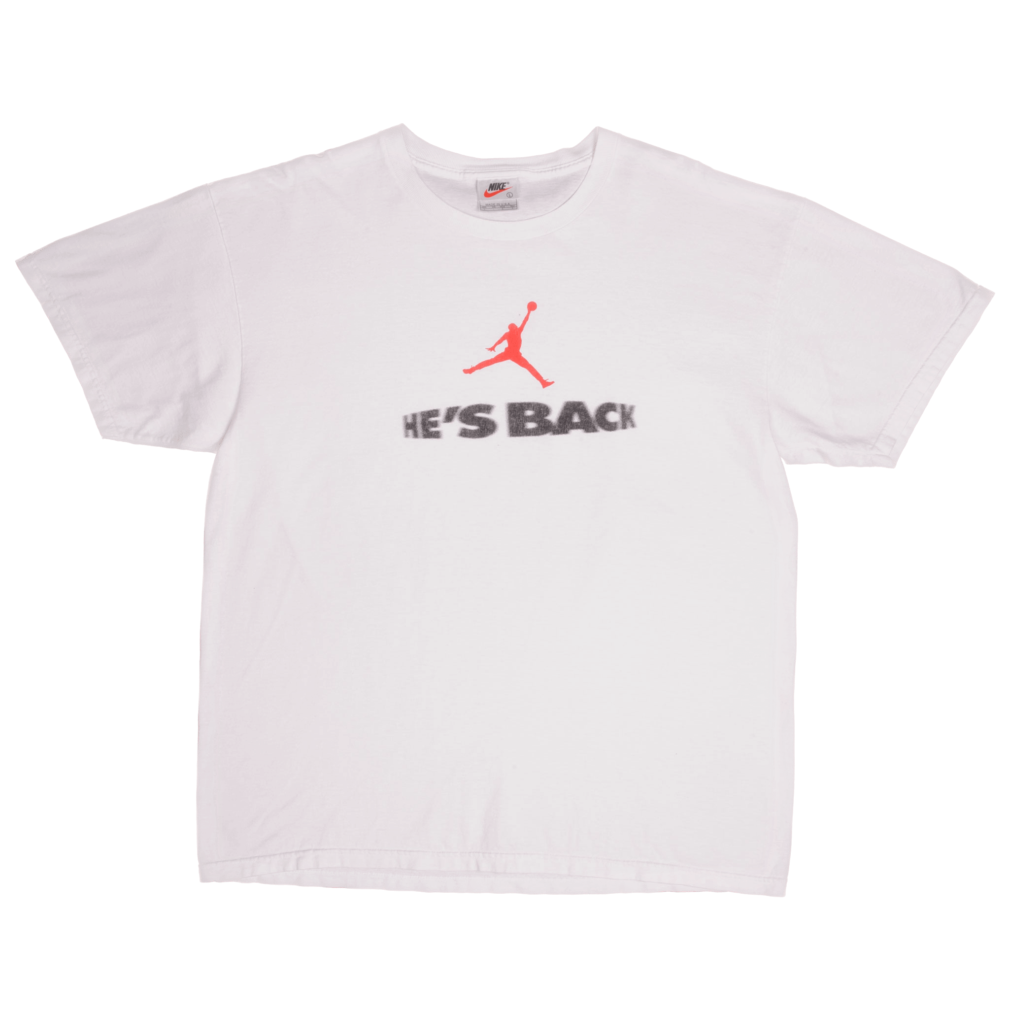 VINTAGE NIKE AIR JORDAN TEE SHIRT 1990S SIZE LARGE MADE IN USA