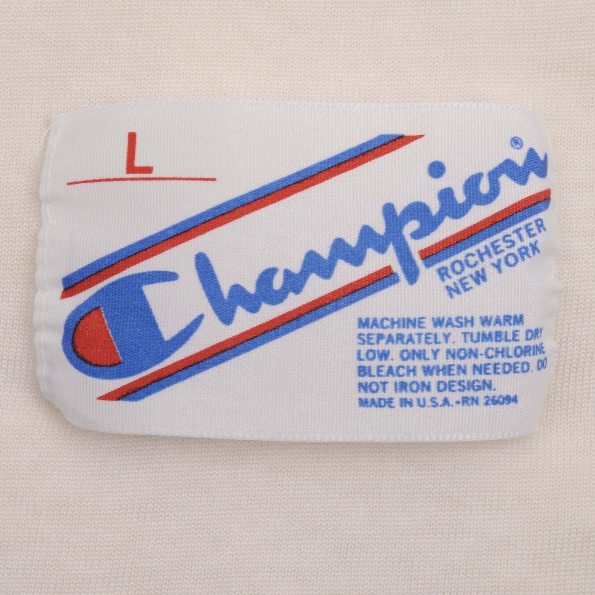 Vintage NFL Detroit Lions Champion Jersey 1980S Size Medium Made In USA With Single Stitch Sleeves