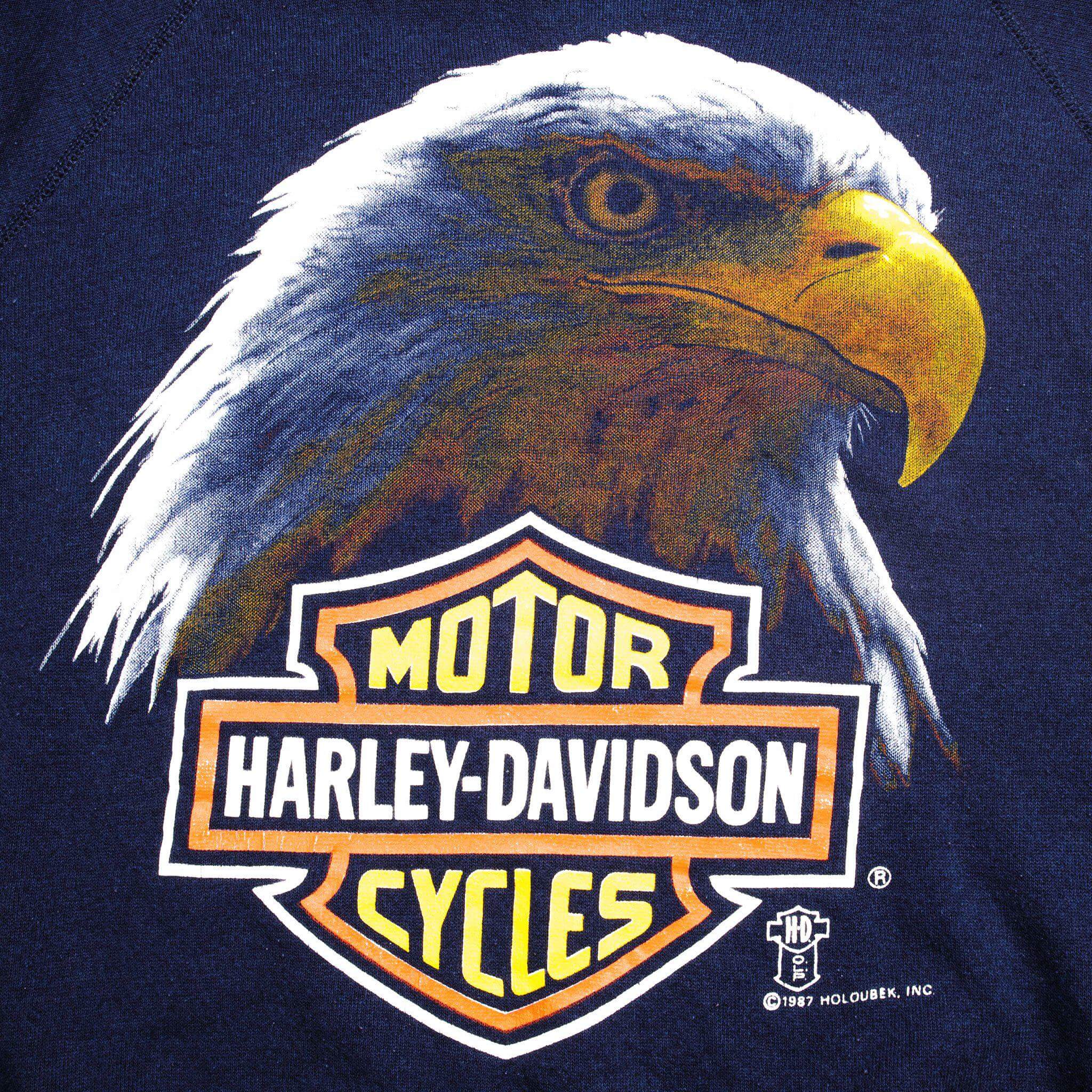 VINTAGE HARLEY DAVIDSON SWEATSHIRT 1987 SIZE LARGE MADE IN USA