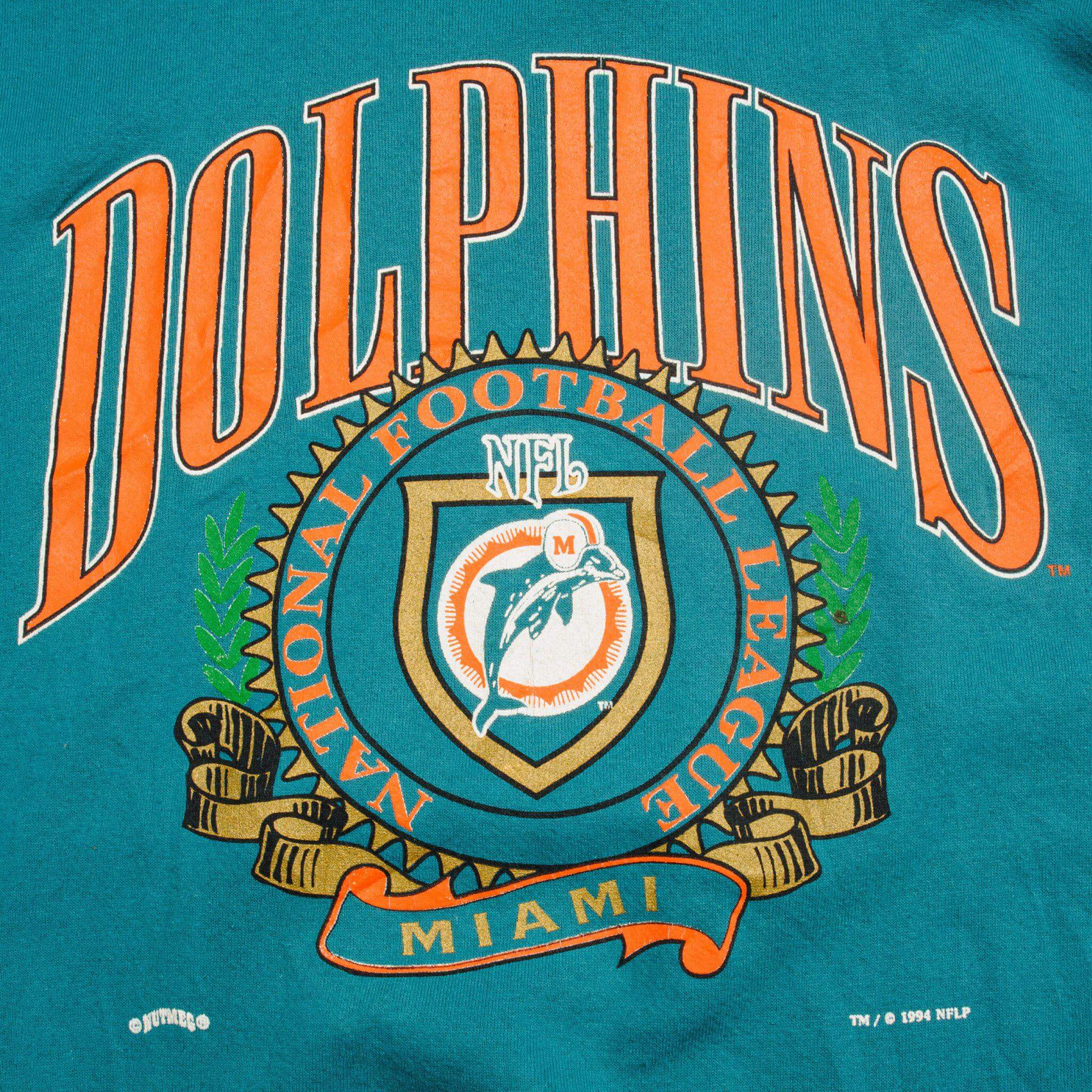 VINTAGE NFL MIAMI DOLPHINS SWEATSHIRT 1994 SIZE LARGE MADE IN USA