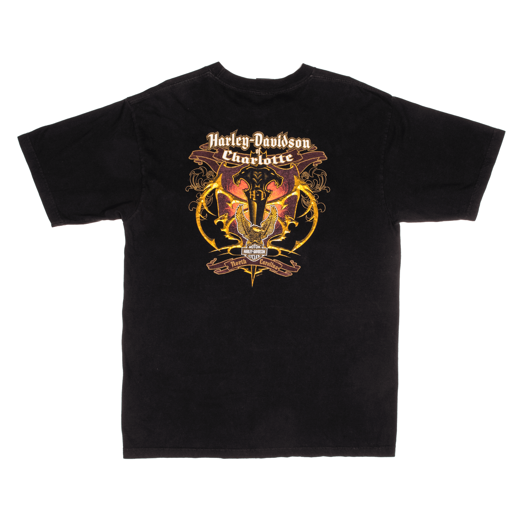 Vintage Original Harley Davidson Of Charlotte Size XL Made In USA