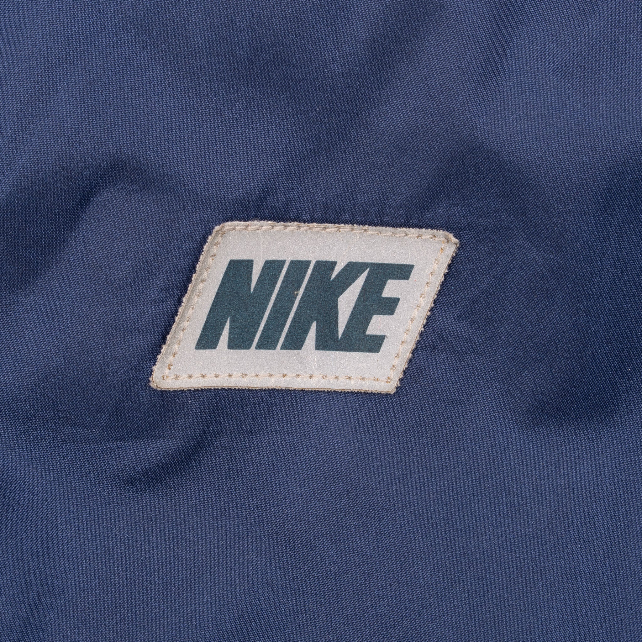 Vintage Nike Blue Windbreaker Hooded Jacket Late 1980S Size Large