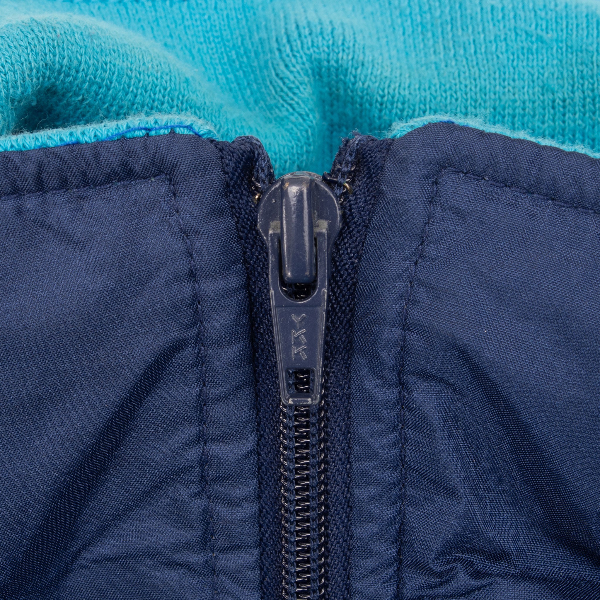 Vintage Nike Blue Windbreaker Hooded Jacket Late 1980S Size Large