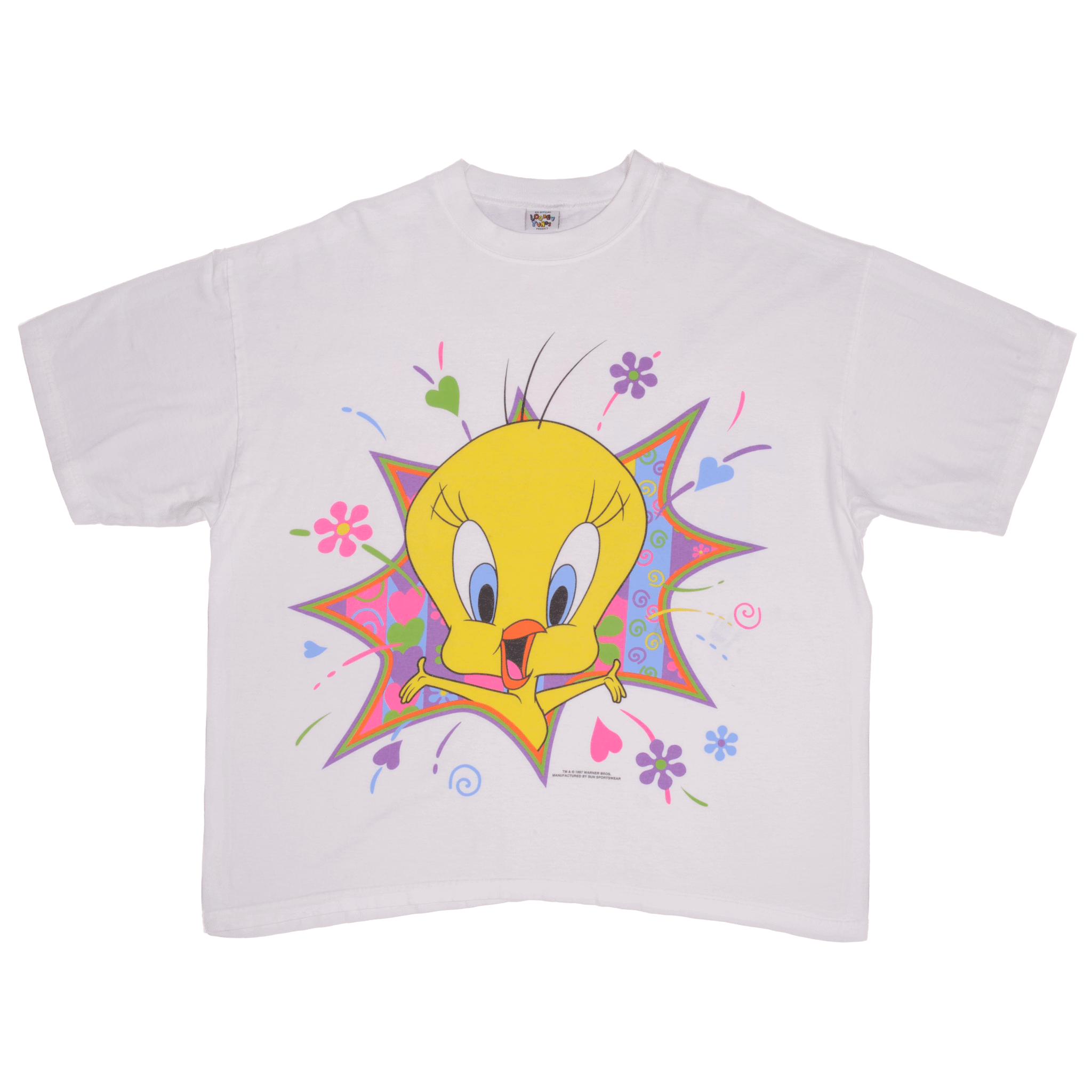 VINTAGE LOONEY TUNES TWEETY TEE SHIRT 1997 SIZE 2XL