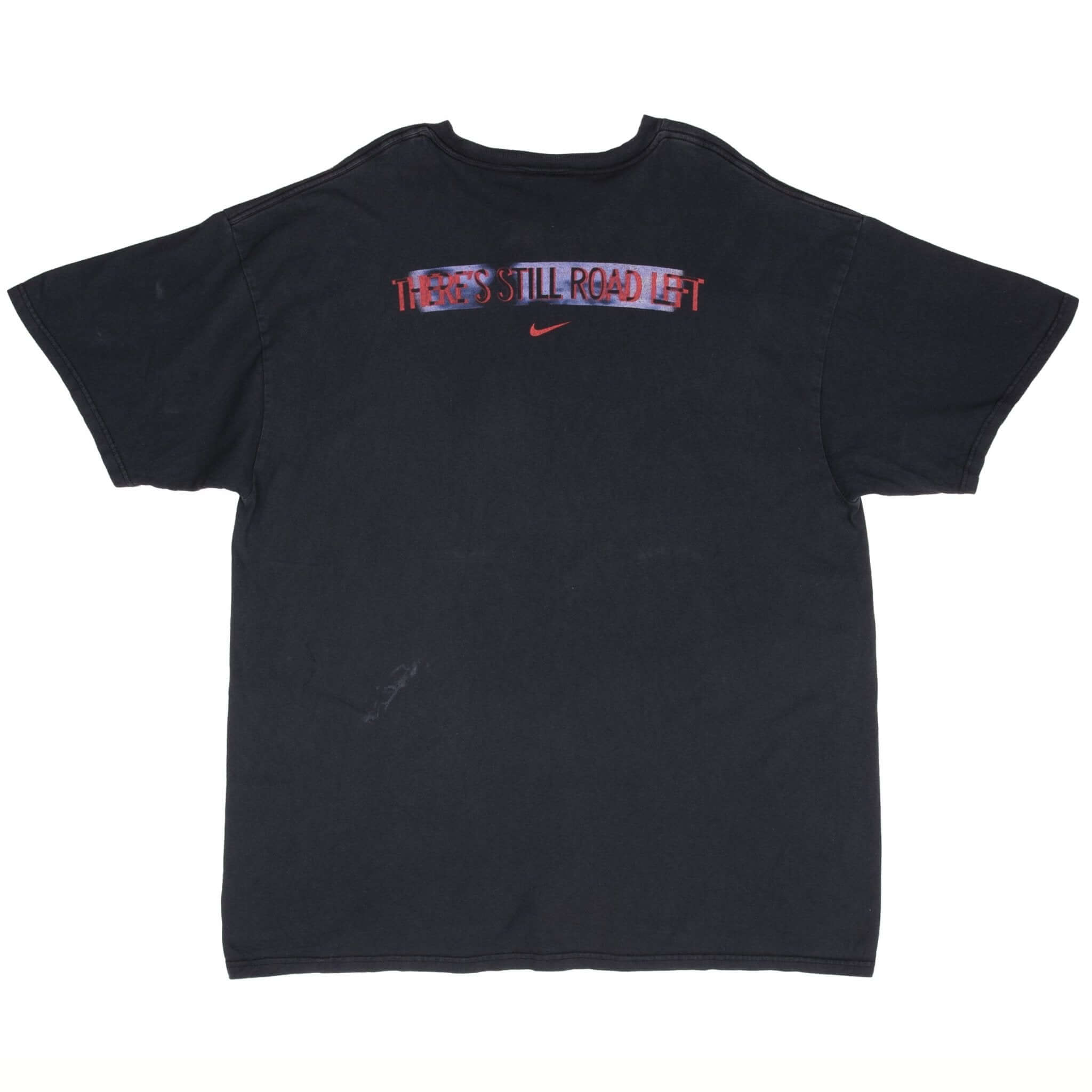 Vintage Nike Always Run Black Tee Shirt 1990S Size XL