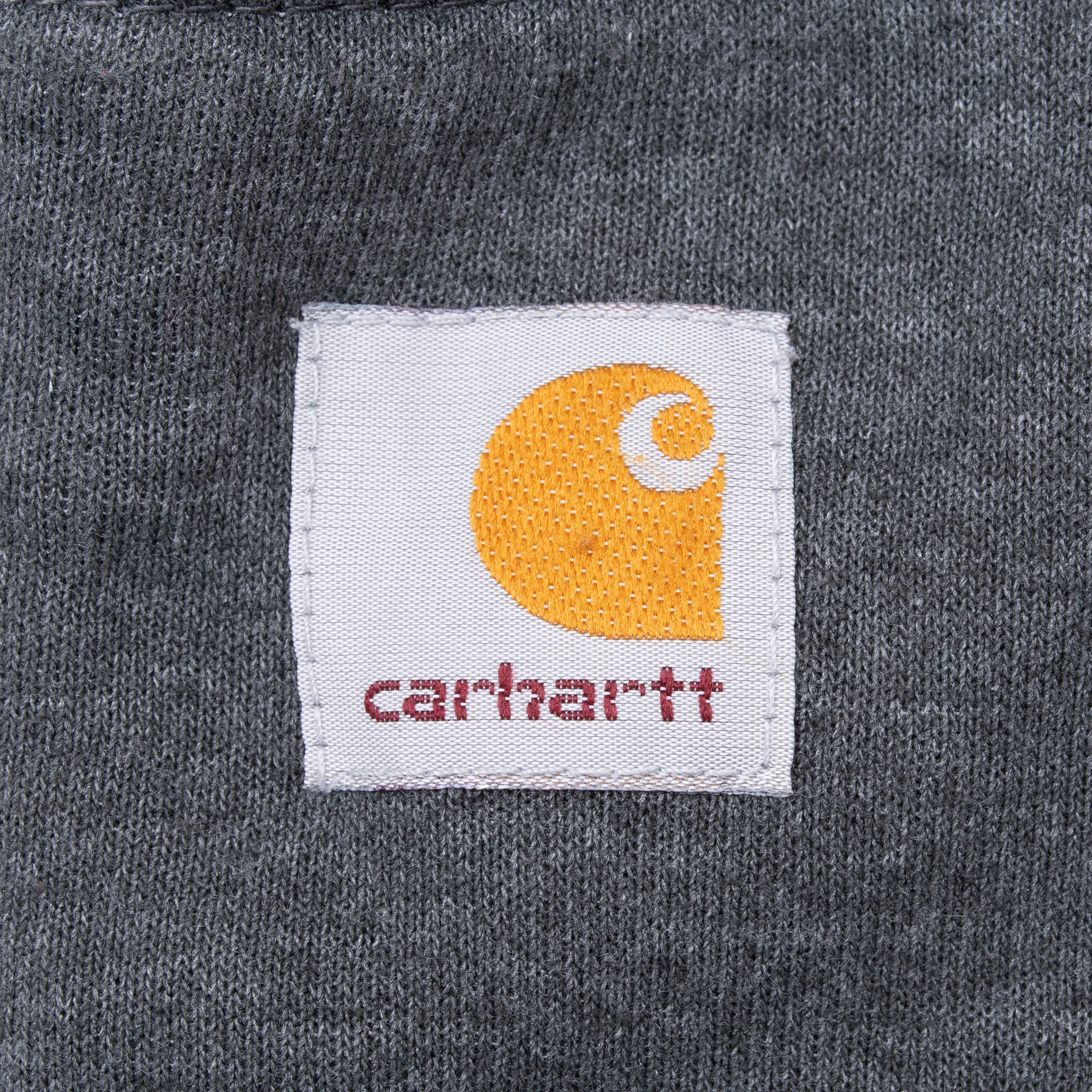 Vintage Carhartt Full Zip Grey Sherpa Lined Hoodie Sweatshirt 2000S Size Medium