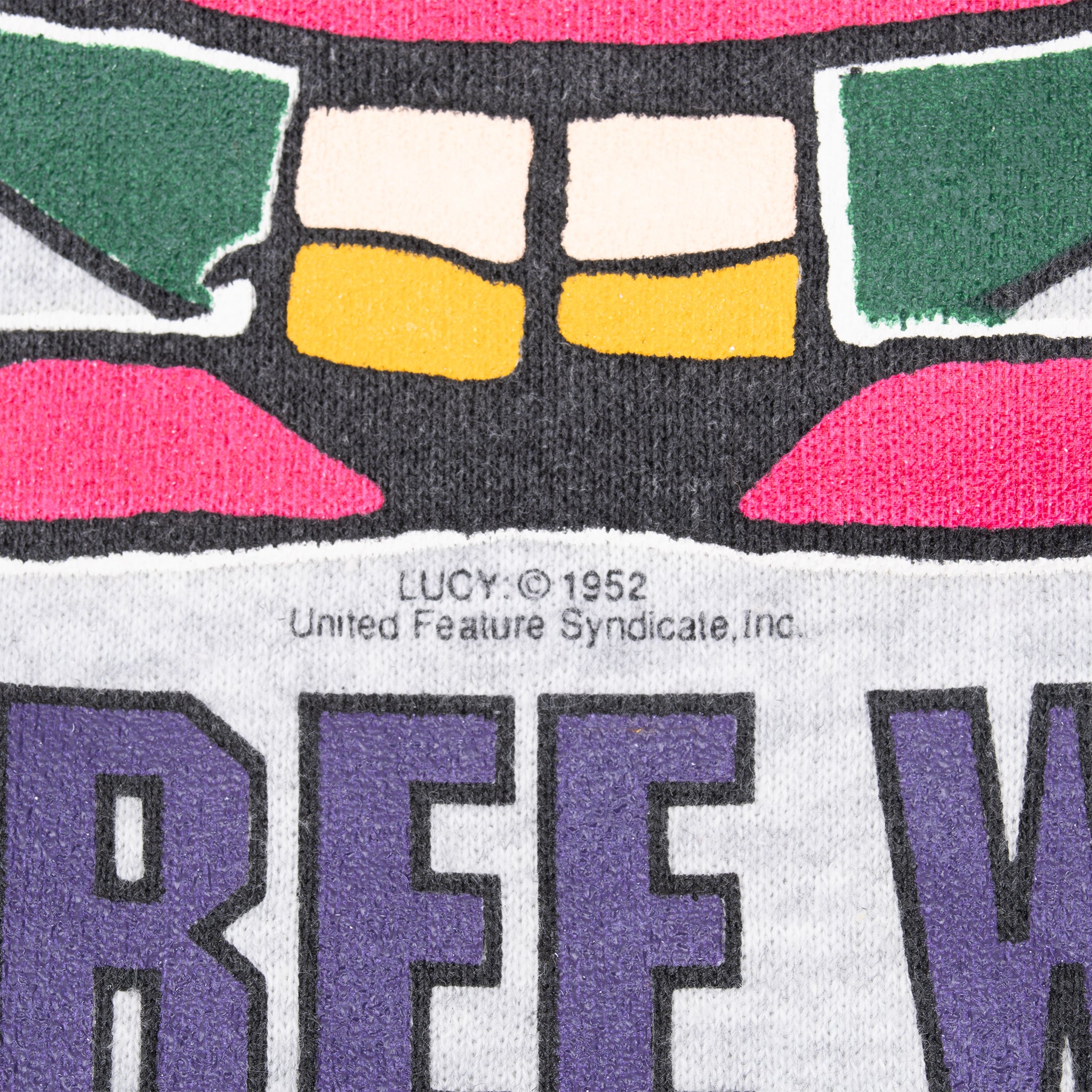 Vintage Snoopy Lucy Van Pelt Sweatshirt 1990S Size Medium Made In Usa