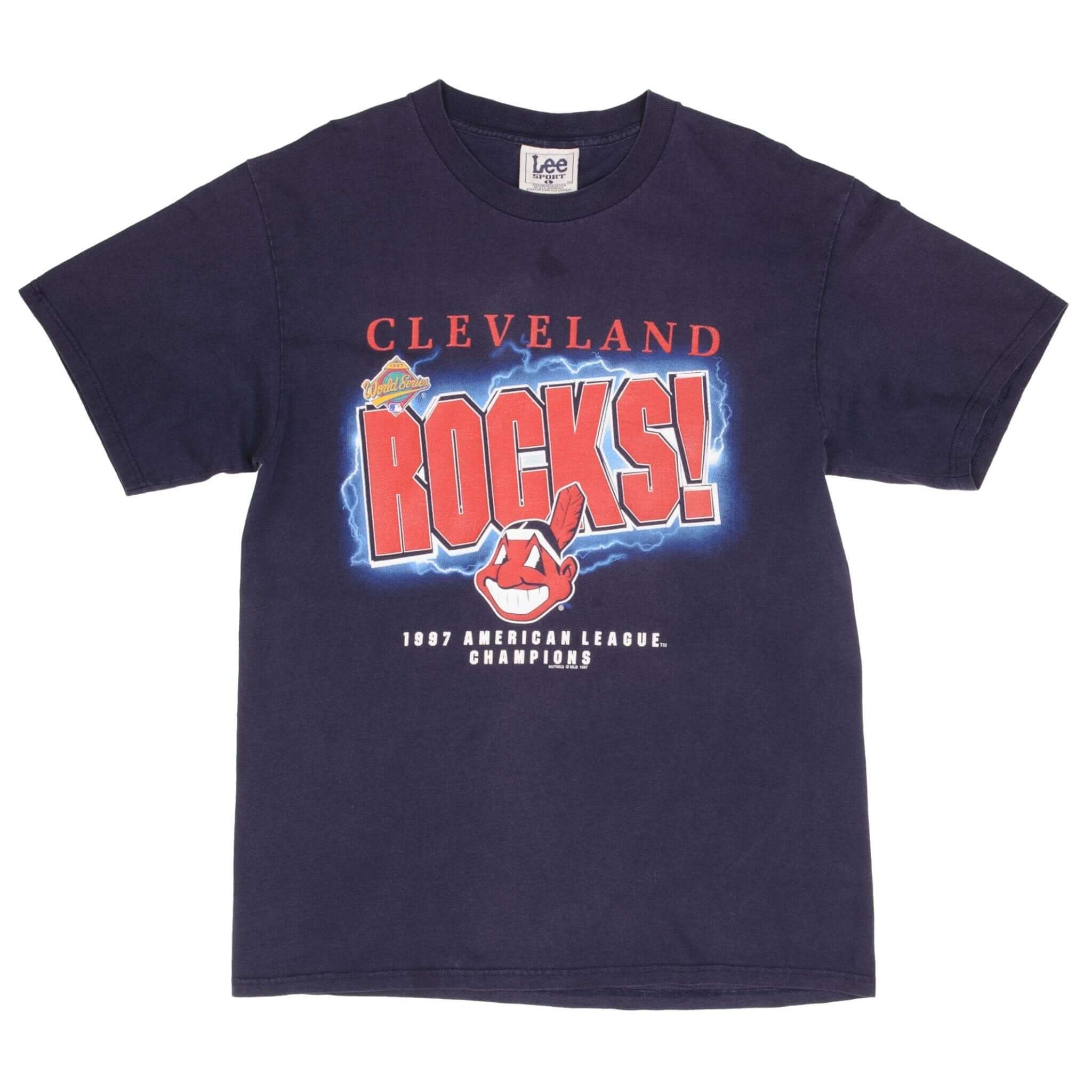 Vintage Mlb Cleveland Indians Champions 1997 Tee Shirt Size Large