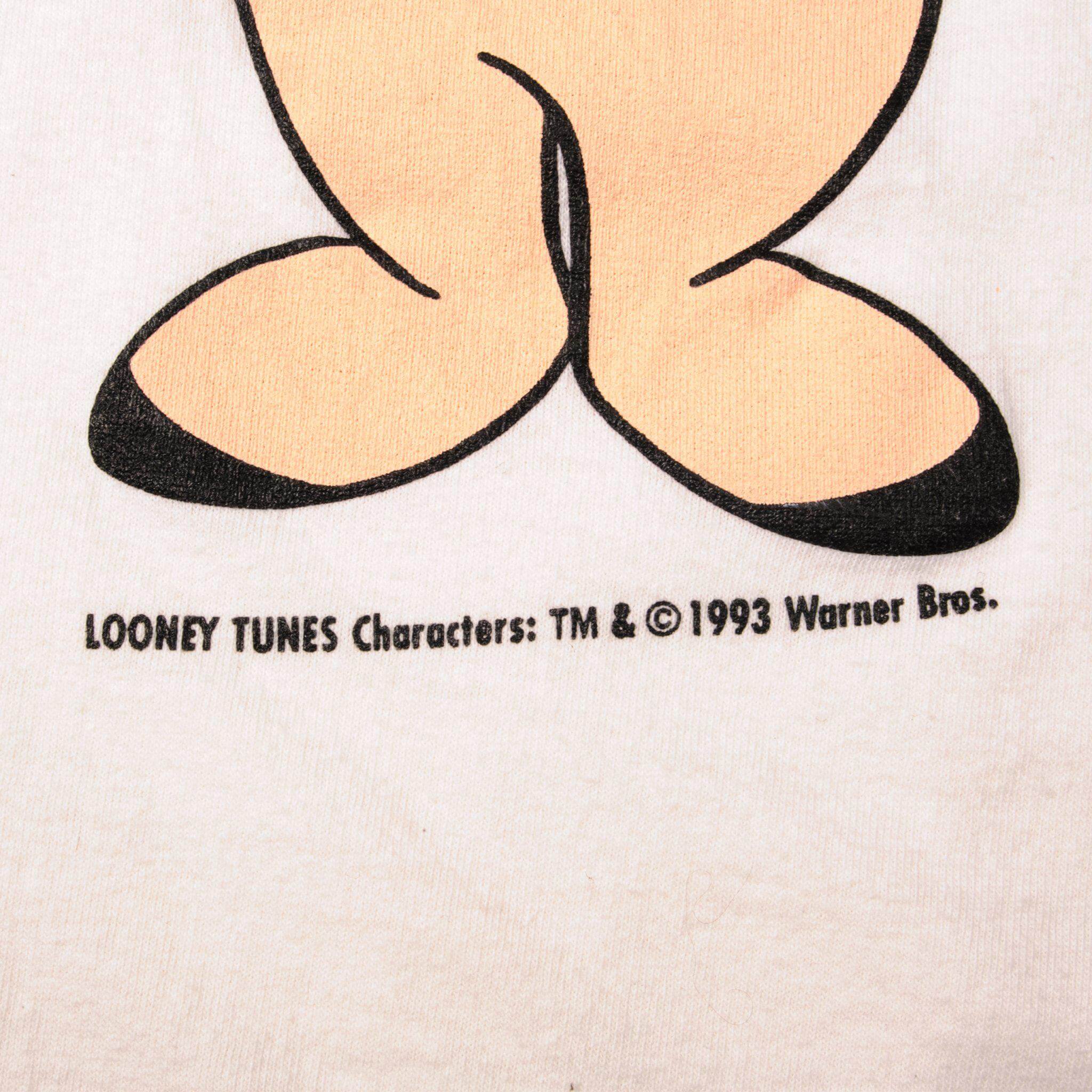 Vintage Nike Looney Tunes Porky Pigs Just Do It Tee Shirt 1987-1994 Size Large Made In USA With Single Stitch Sleeves.