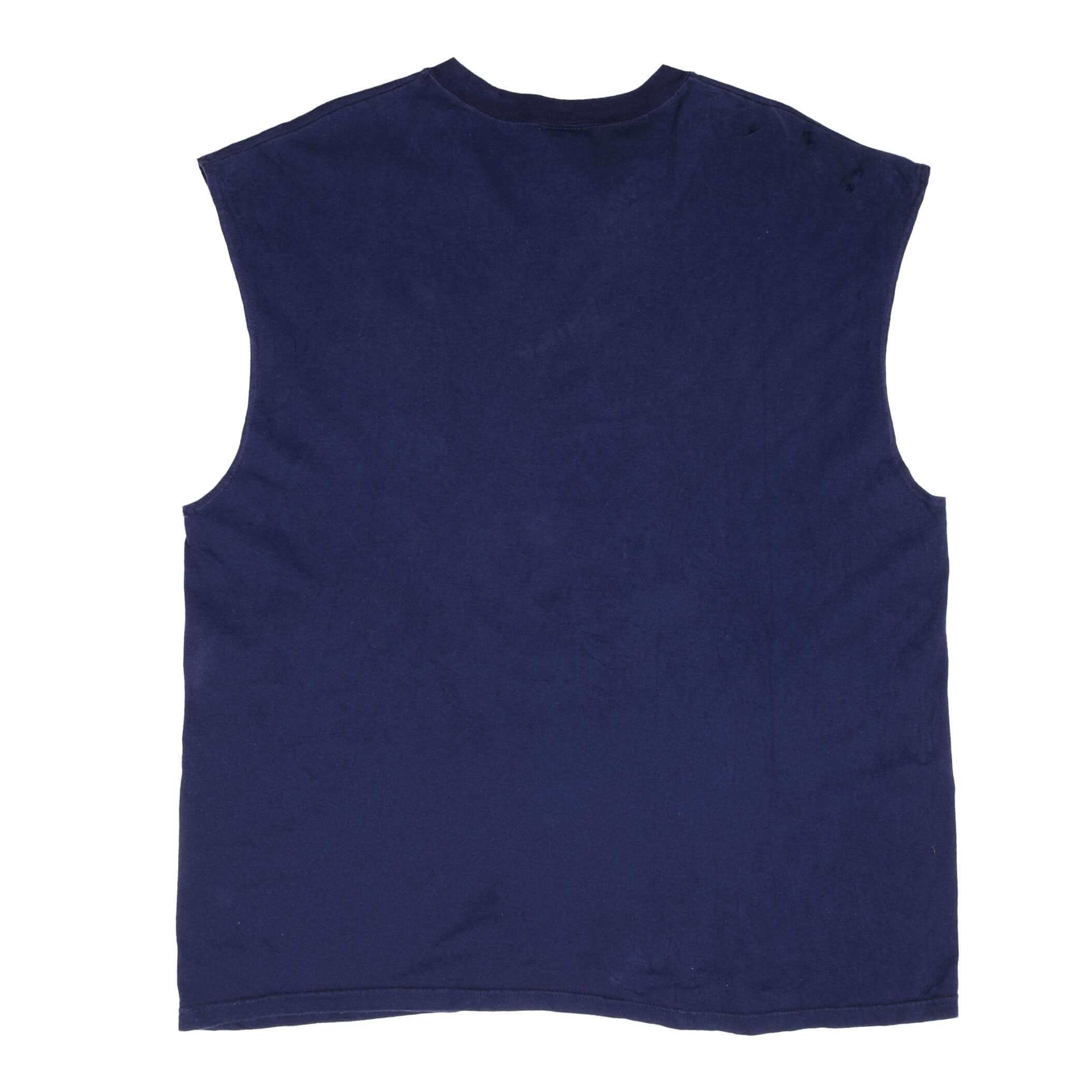 VINTAGE NIKE BIG SWOOSH BLUE TANK TOP TEE SHIRT 1990S SIZE XL MADE IN USA