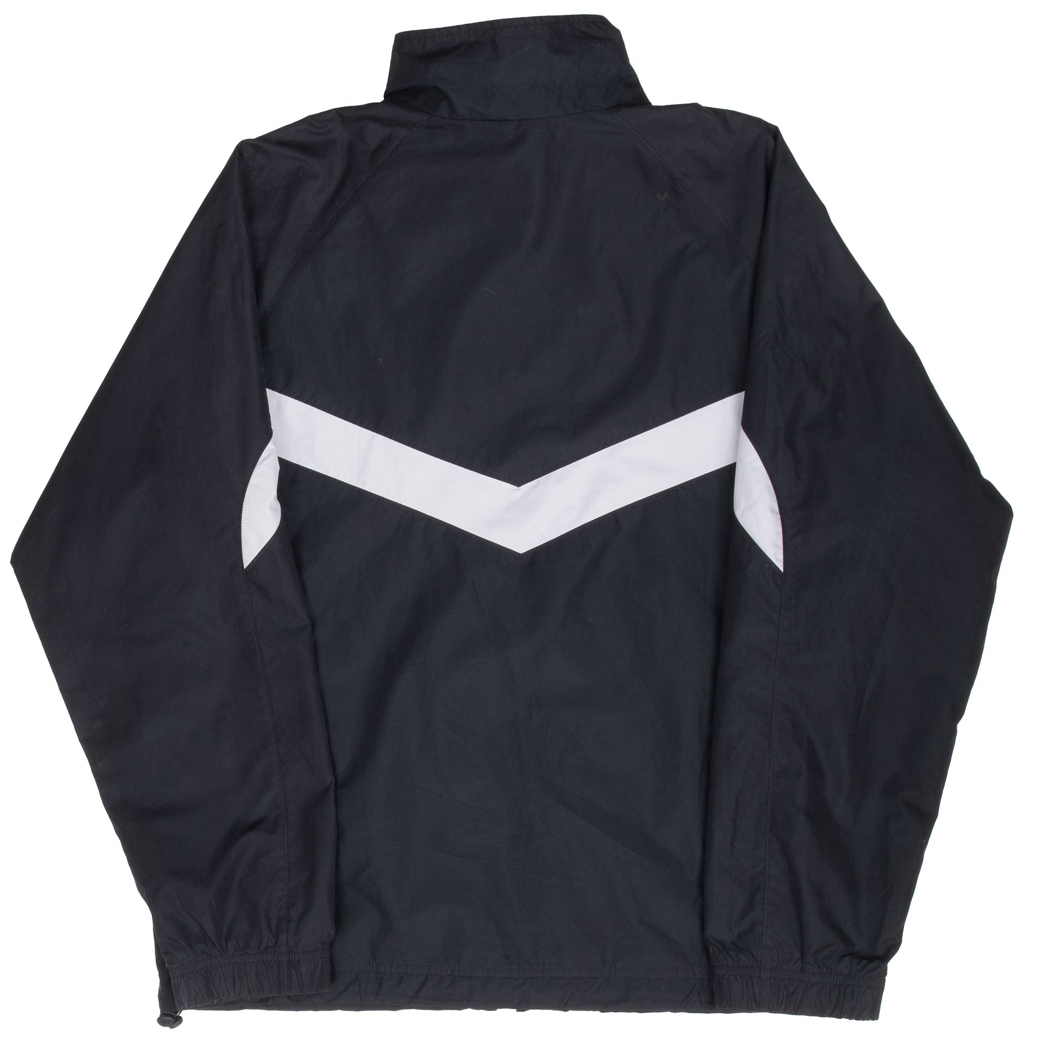 Vintage Nike Classic Swoosh Black Windbreaker Jacket 2000S Size Medium