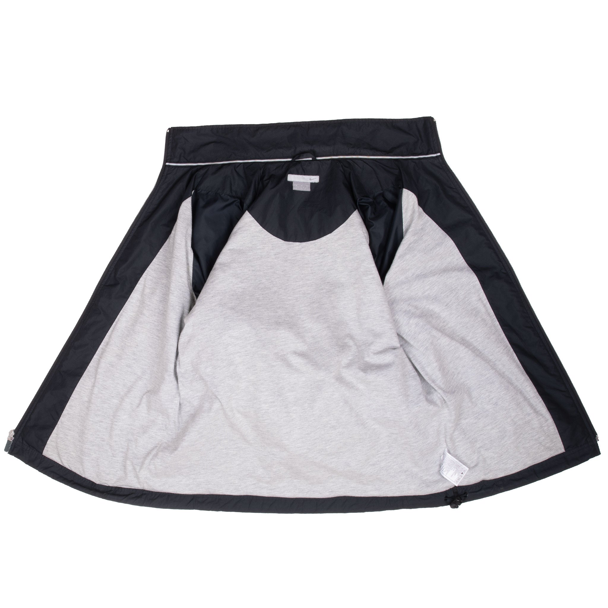 Vintage Nike Classic Swoosh Black Windbreaker Jacket 2000S Size Medium