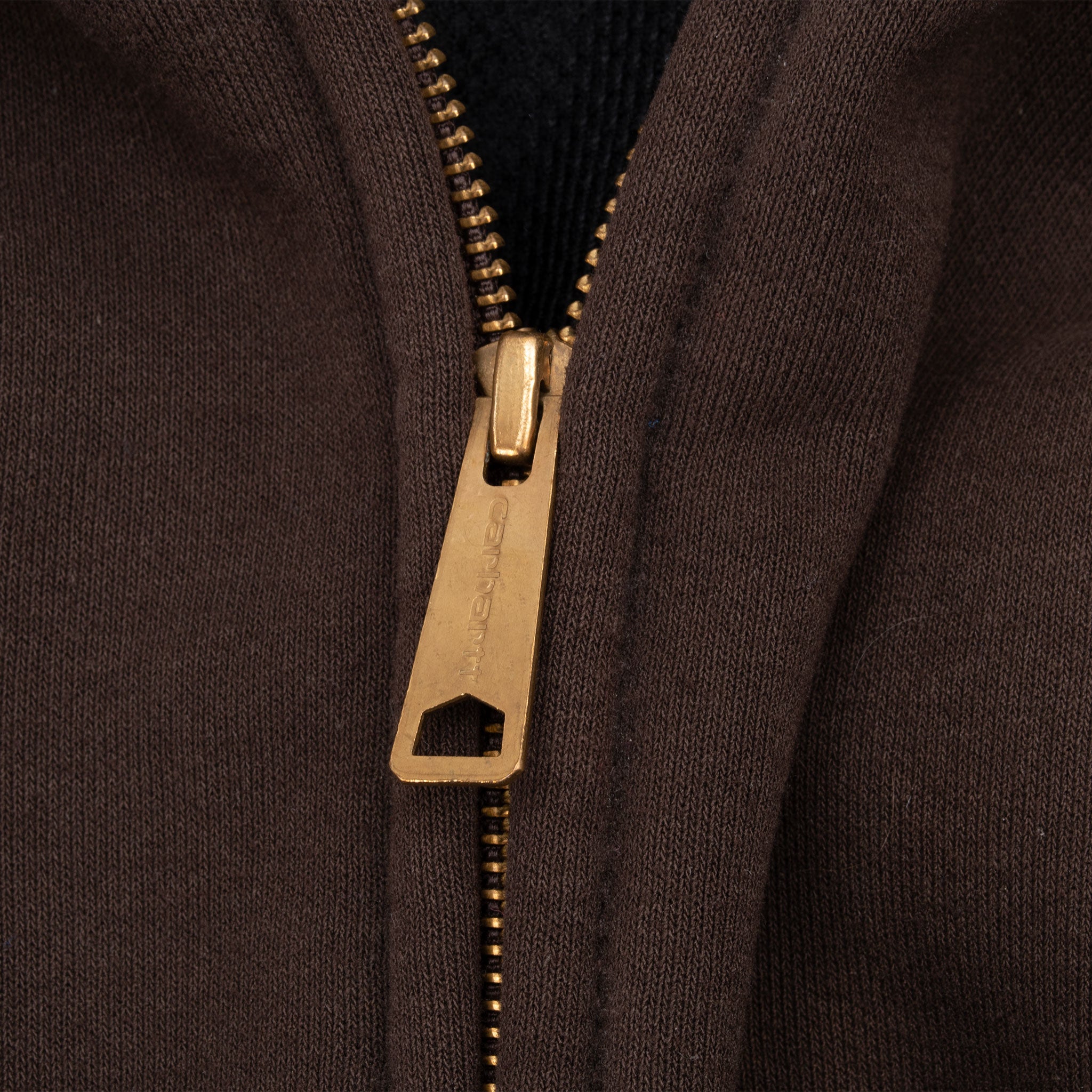 Vintage Carhartt Heavyweight Full Zip Brown Hoodie Sweatshirt Size 2XL