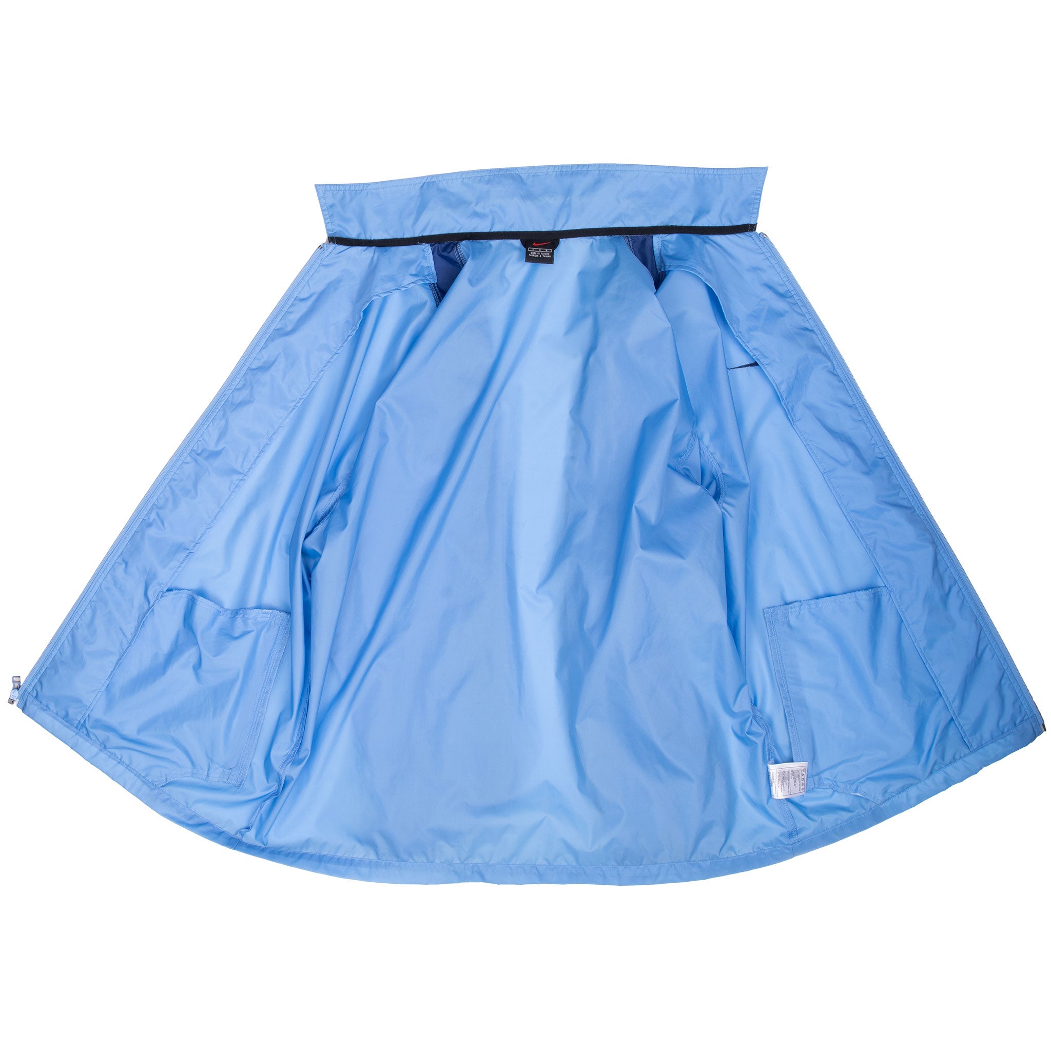 Vintage Nike Classic Swoosh Blue Windbreaker Jacket 1990S Size Large