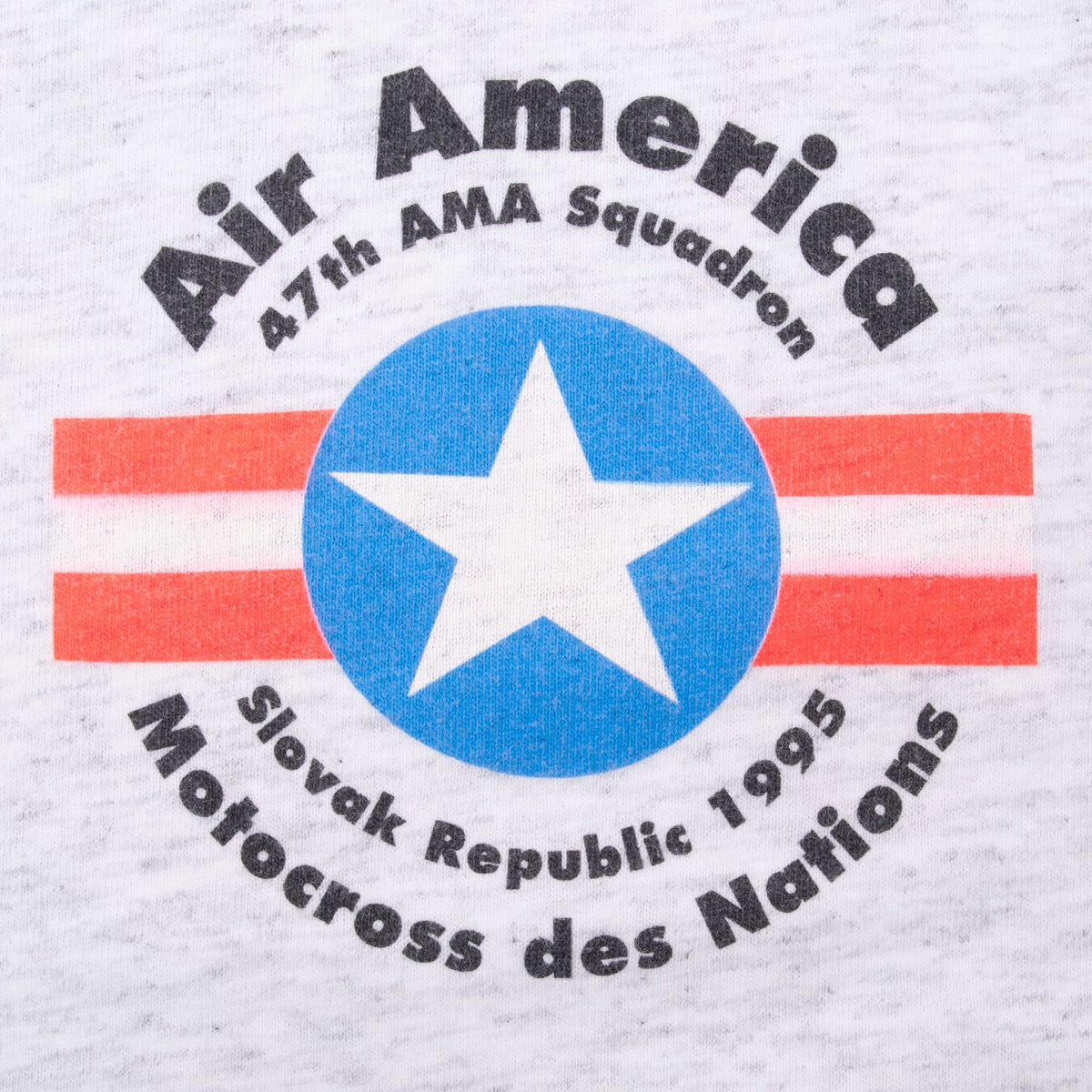 Air America 47th AMA Squadron chest print for Slovak Republic 1995 Motocross des Nations
