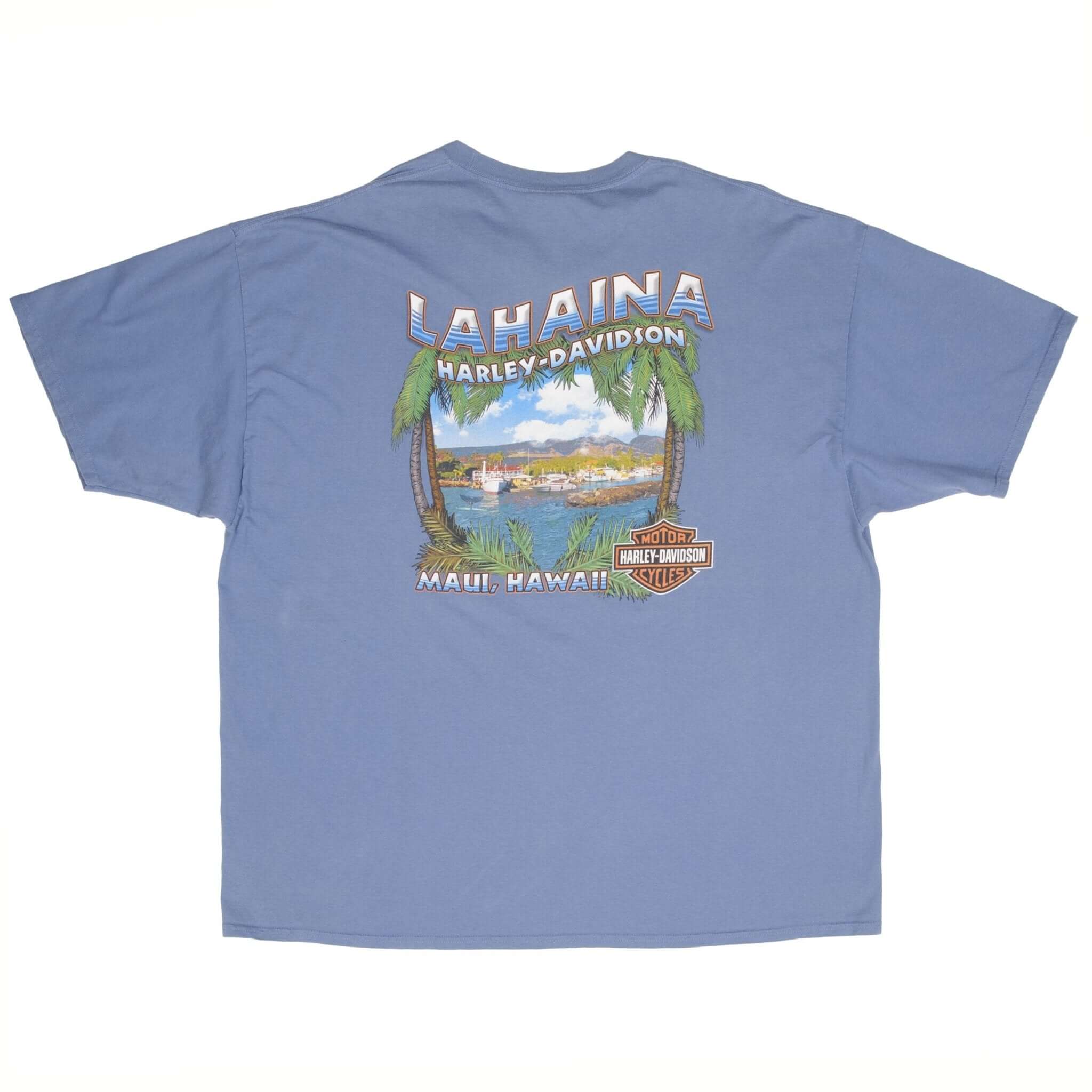 Vintage Harley Davidson Maui Hawaii Tee Shirt Size 3XL