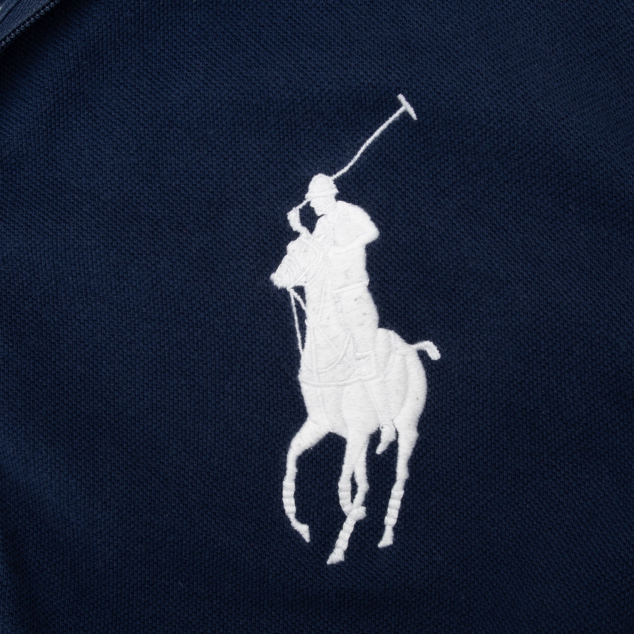 Vintage Ralph Lauren Great Britain Full Zip Blue Sweatshirt 1990S Size Large