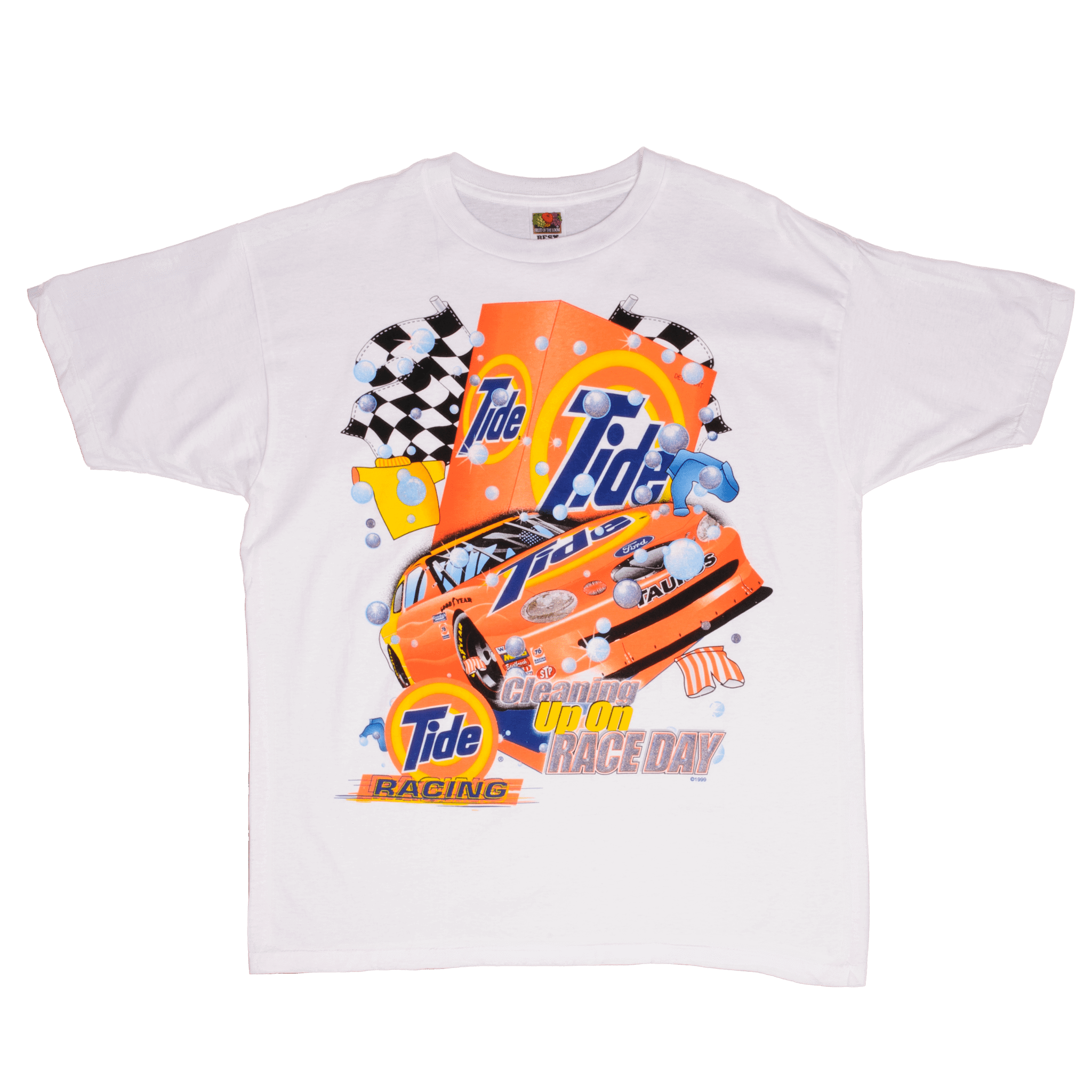Vintage Nascar Tide Racing Cleaning Up On Race Day Tee Shirt 1999 Size XL