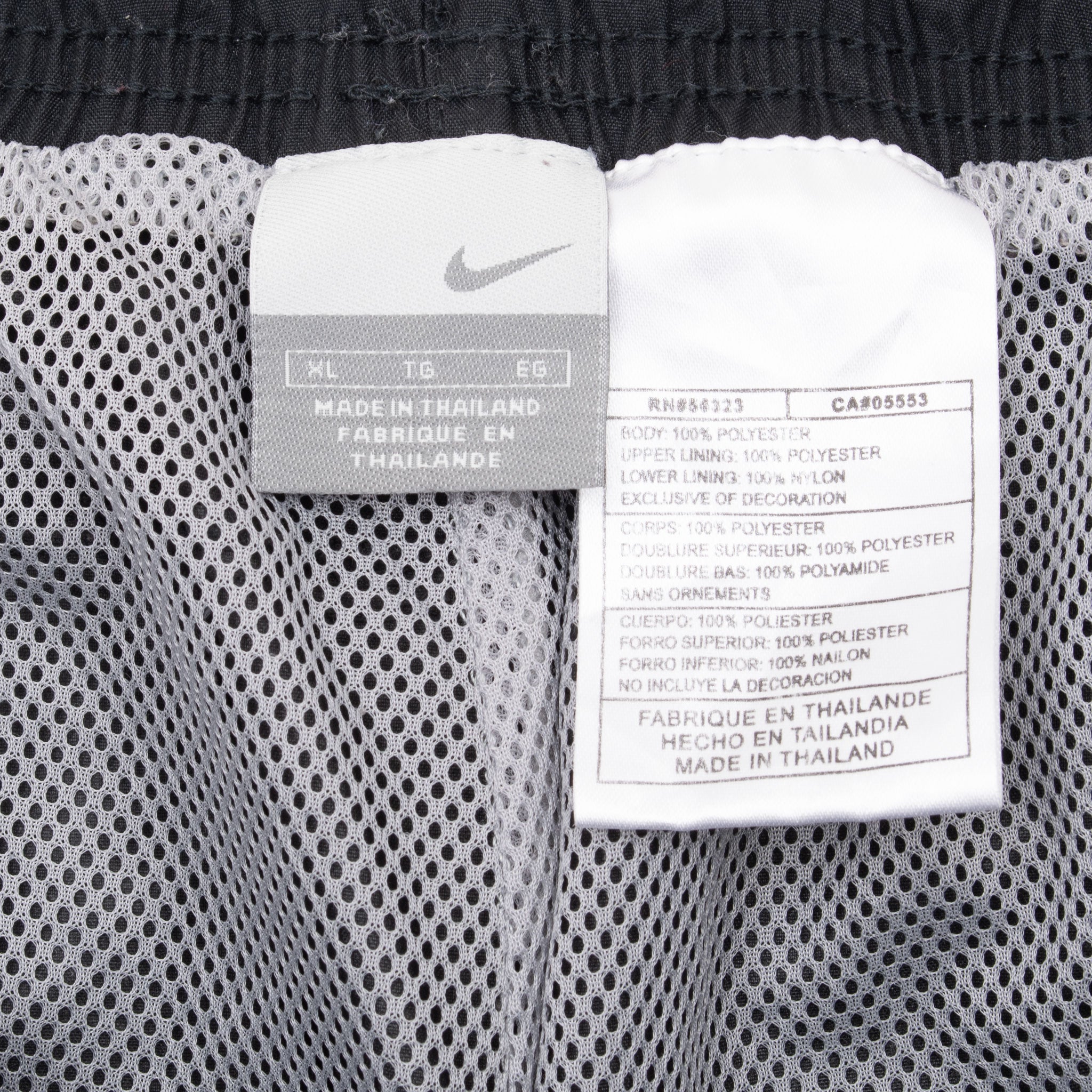 Vintage Nike Classic Swoosh Black Track Pants 2000S Size Xl