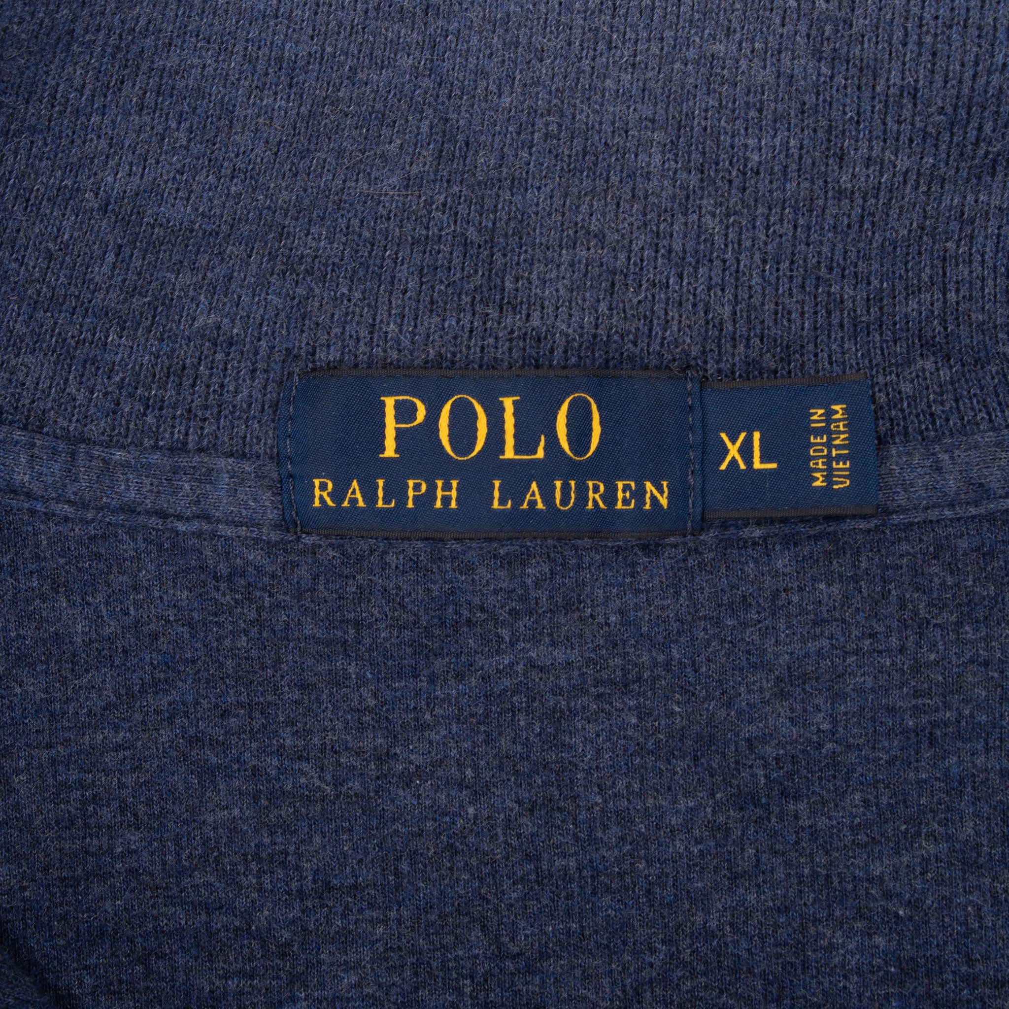 Vintage Polo Ralph Lauren Blue Quarter 1/4 Zip Sweater Size XL