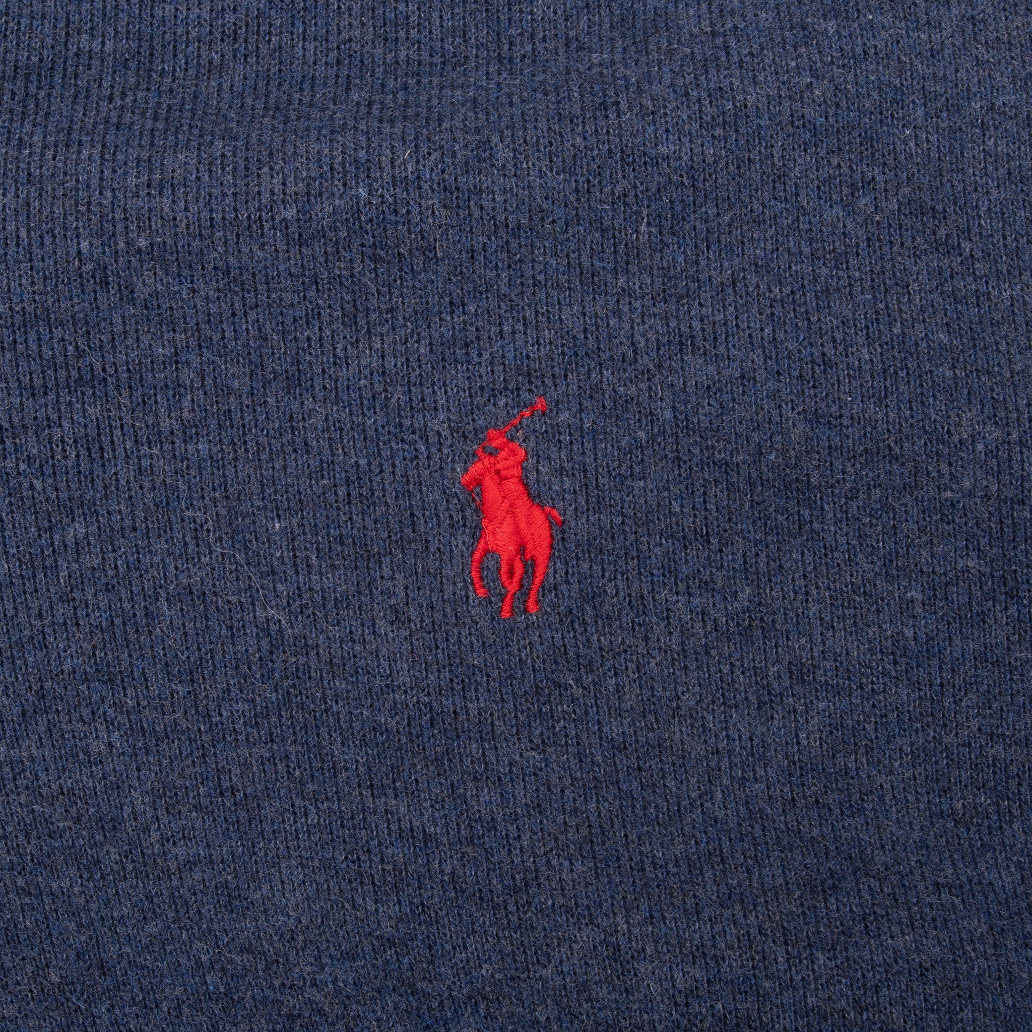 Vintage Polo Ralph Lauren Blue Quarter 1/4 Zip Sweater Size XL