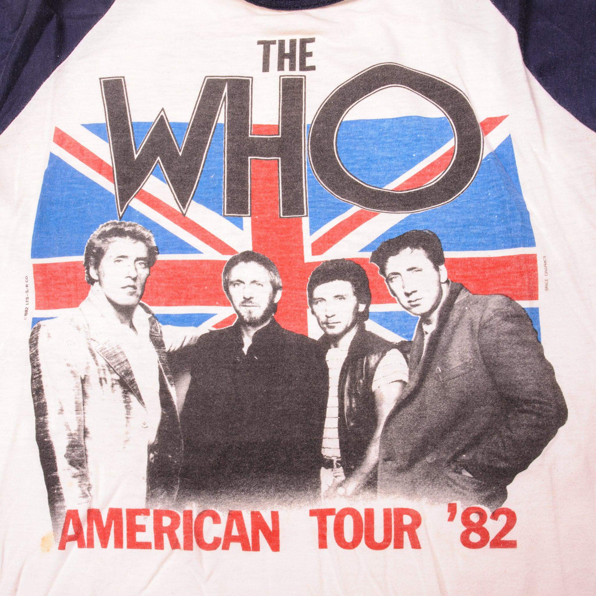 Vintage The Who American Tour The Knits Tee Shirt 1993 size Medium Made in USA with single stitch sleeves.