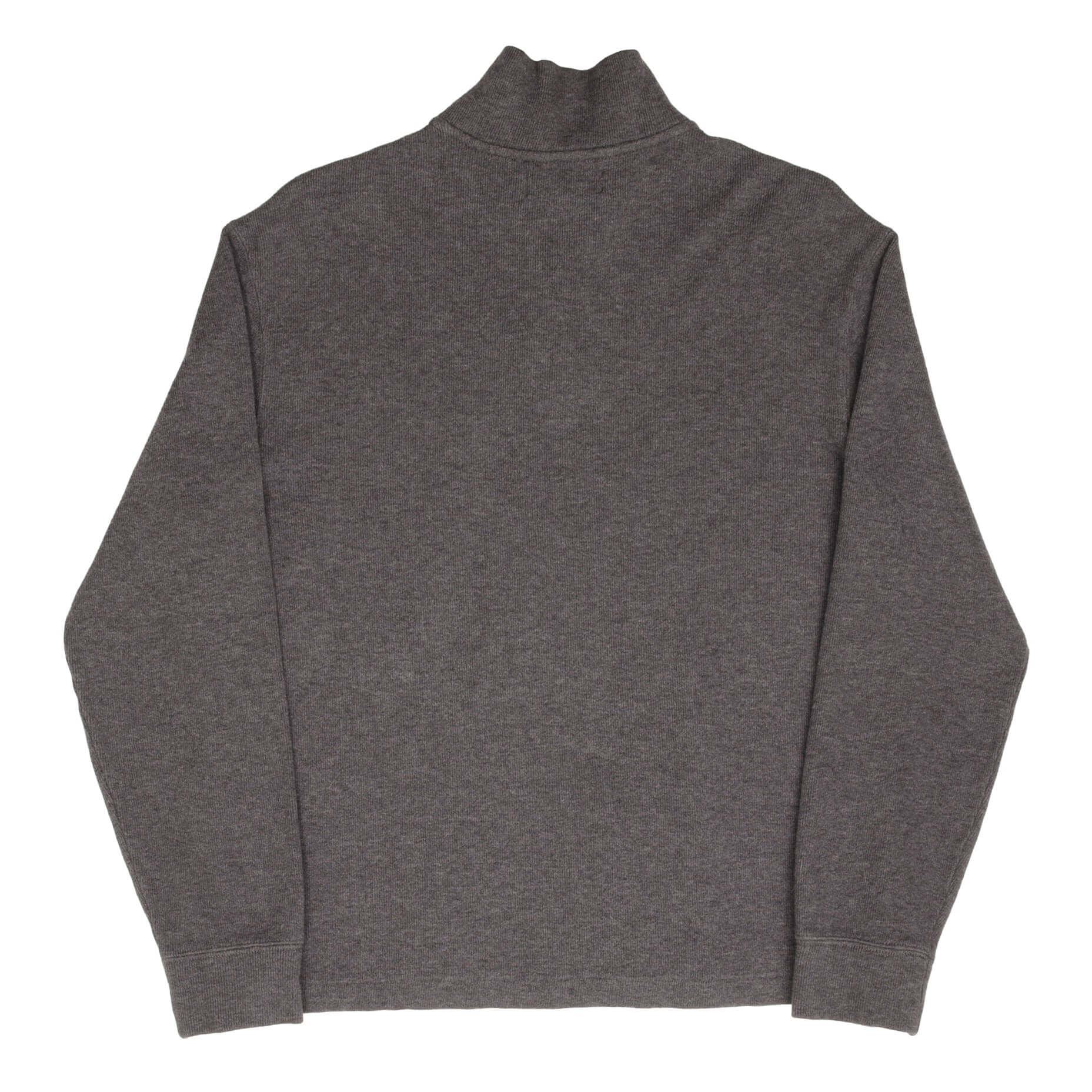 Polo Ralph Lauren Dark Grey Quarter 1/4 Zip Sweater Size Medium