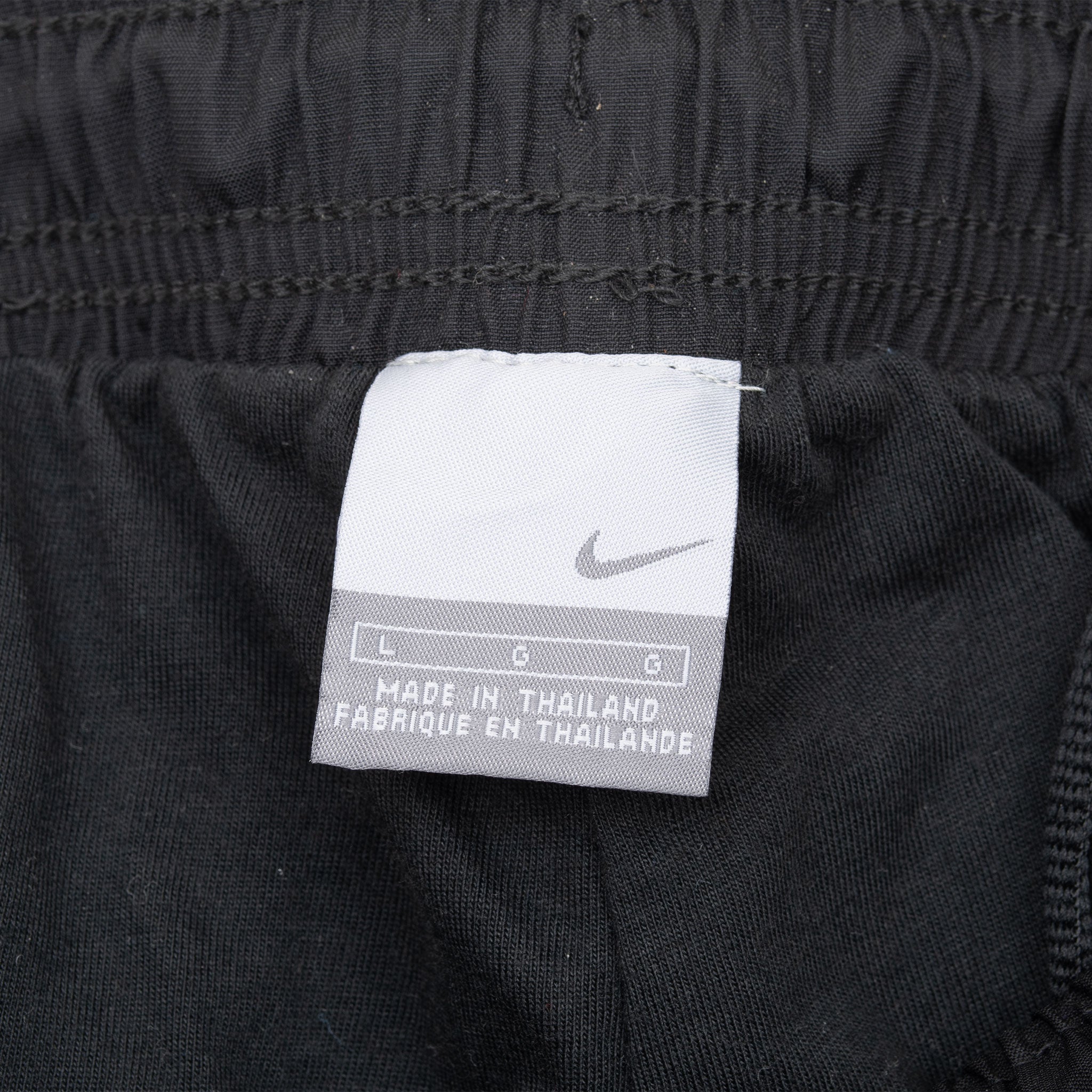 Vintage Nike Classic Swoosh Black Red Track Pants 2000S Size Large