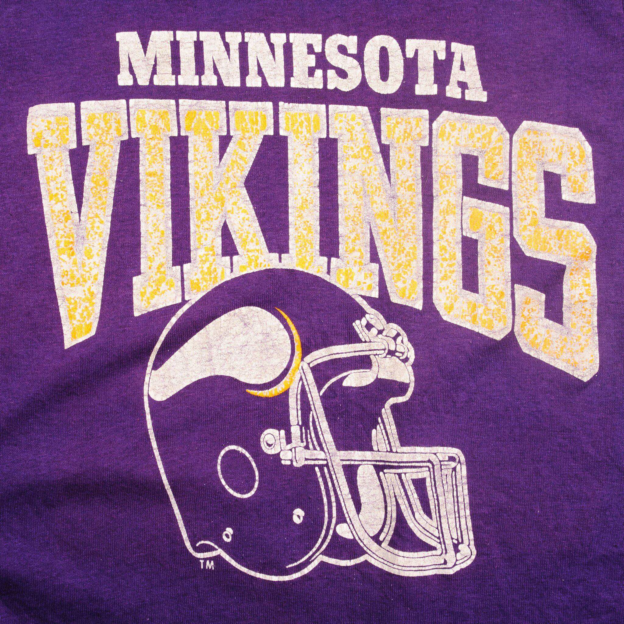 VINTAGE CHAMPION MINNESOTA VIKINGS TEE SHIRT EARLY 1980S XS MADE IN USA
