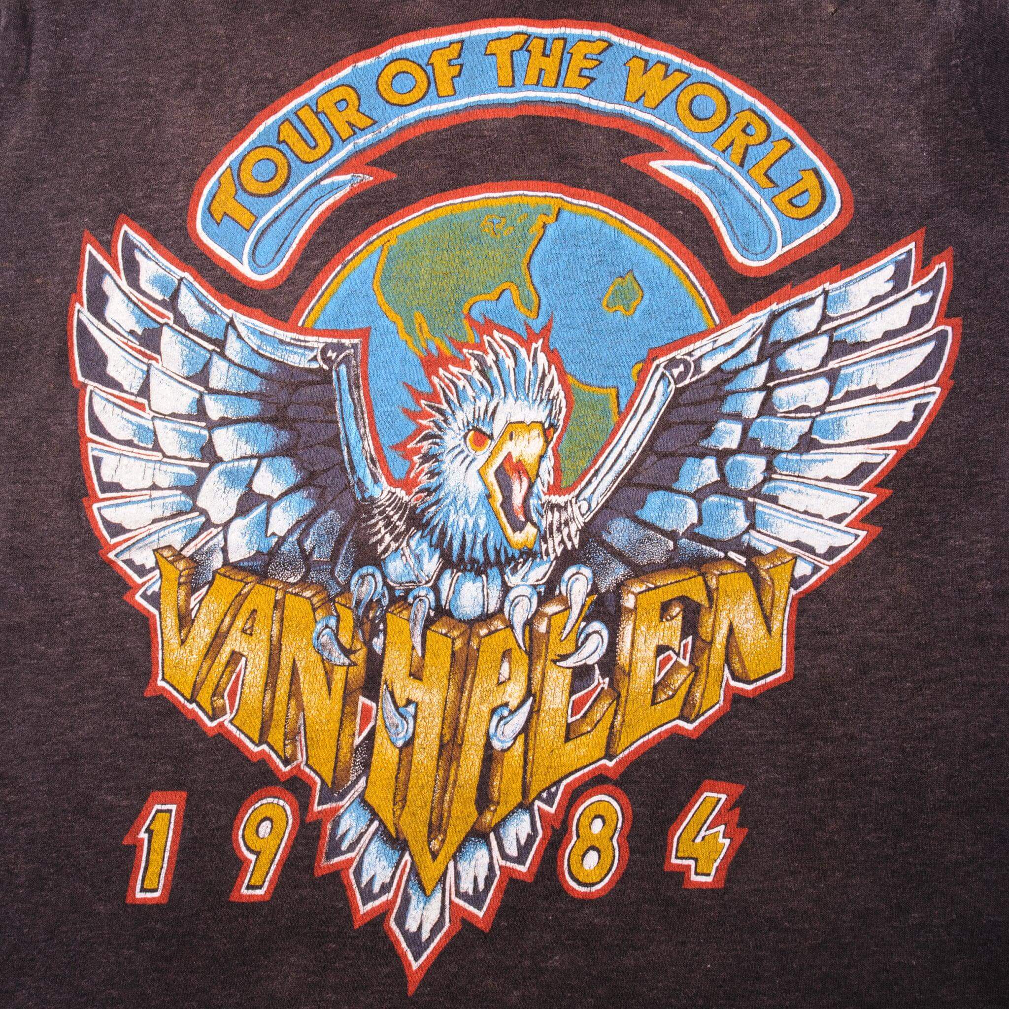 VINTAGE VAN HALEN TEE SHIRT 1984 SIZE XS