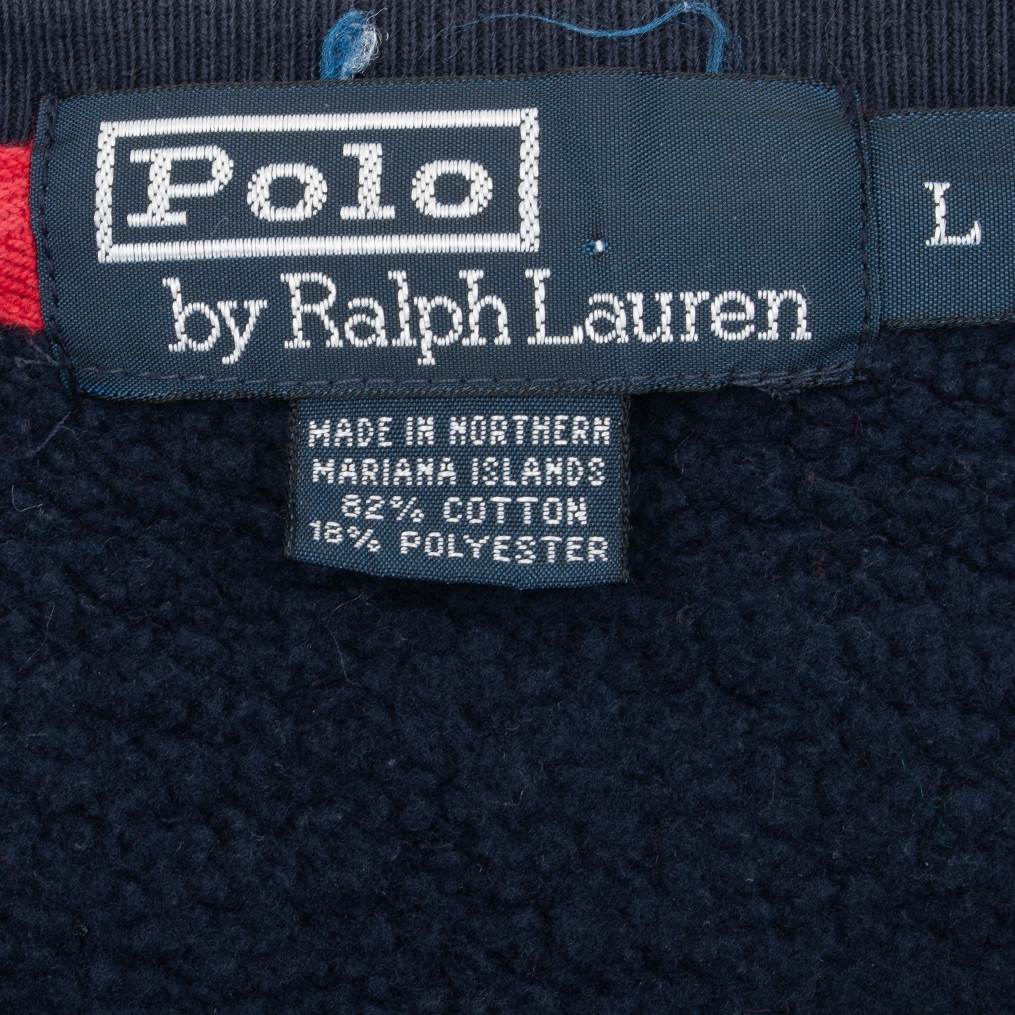 Vintage Ralph Lauren 1990S Classic Blue Crewneck Sweatshirt Size Large