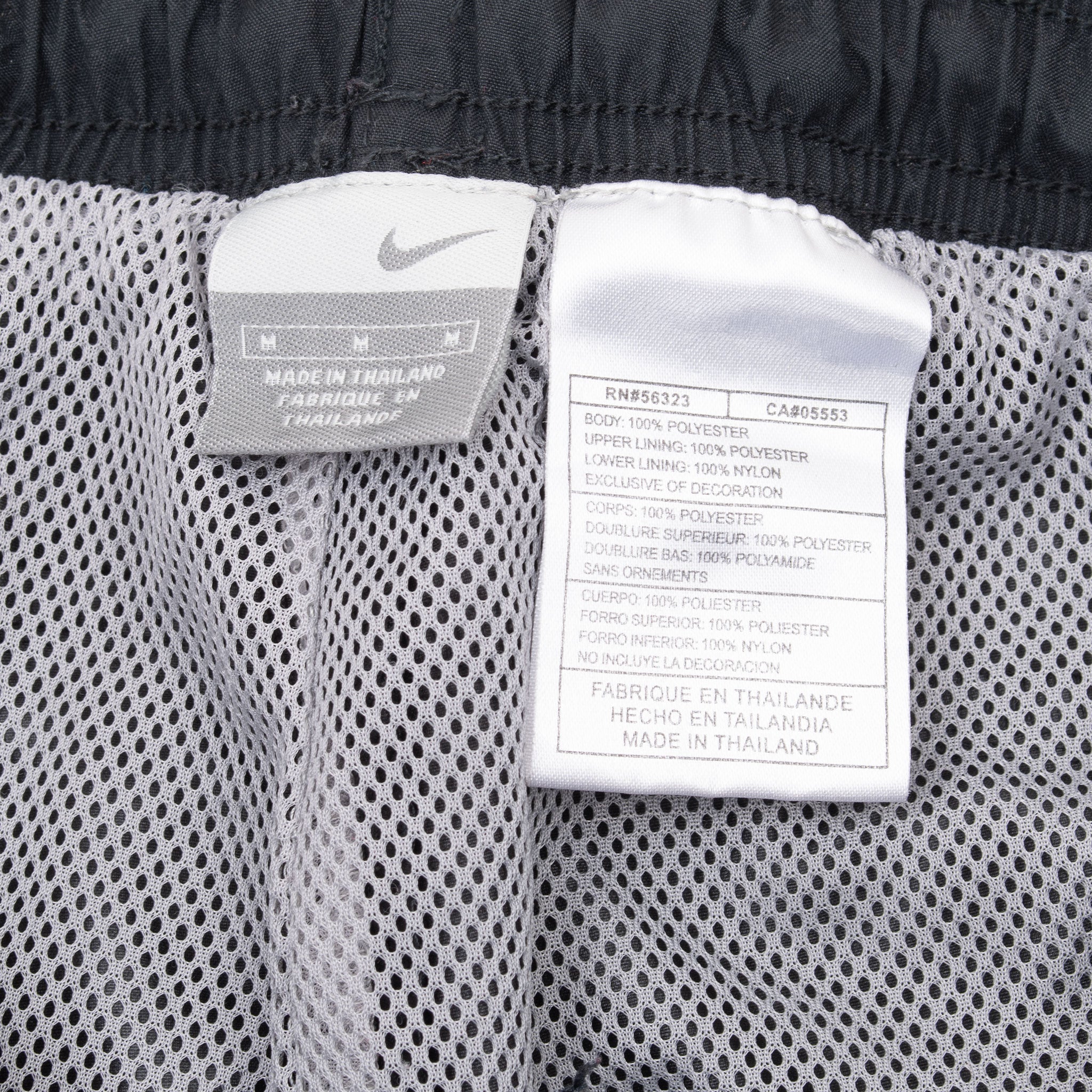 Vintage Nike Classic Swoosh Black Track Pants 2000S Size Medium