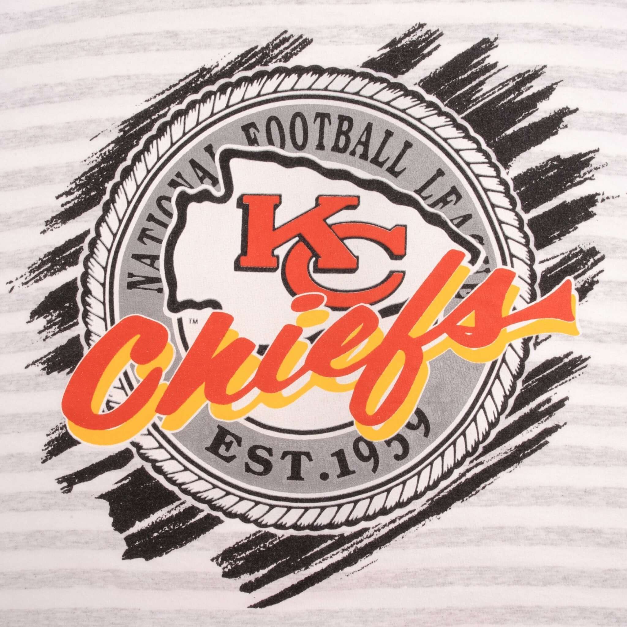 Vintage NFL Kansas City Chiefs 1990S Tee Shirt Size Large Made In USA With Single Stitch Sleeves