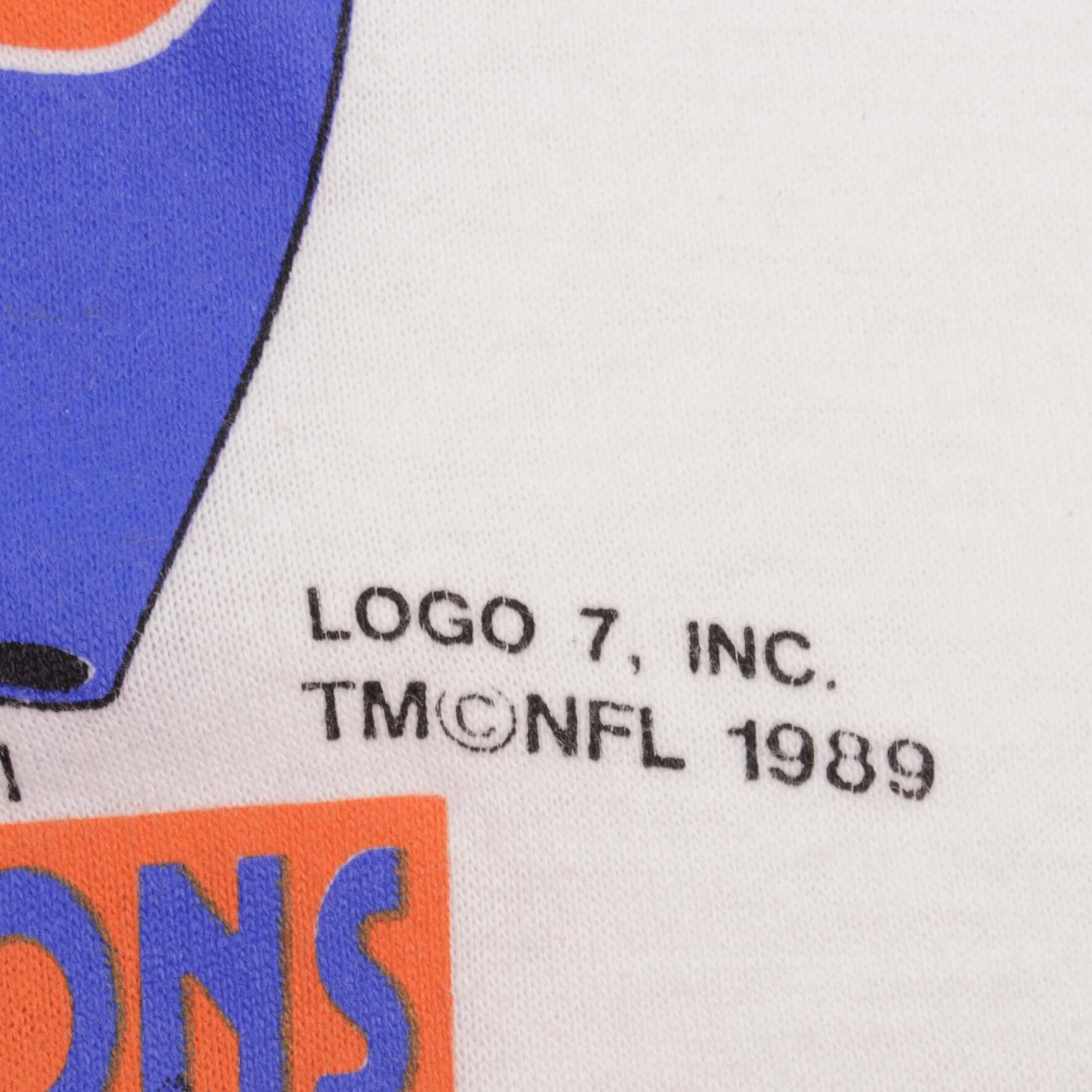 Vintage NFL San Francisco 49ers VS Denver Broncos Super Bowl XXIV 1990 Tee Shirt Size XL Made In USA With Single Stitch Sleeves