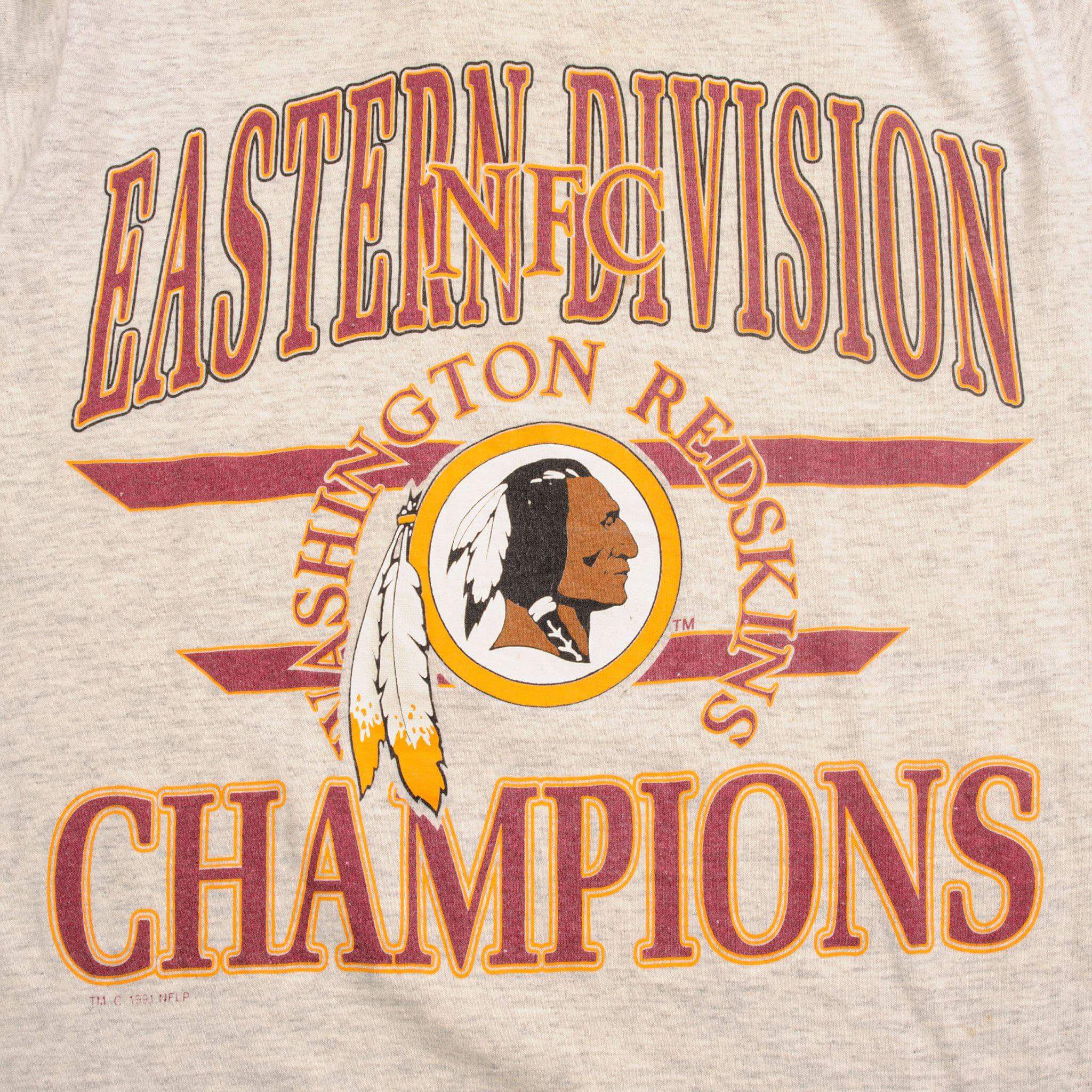 VINTAGE NFL WASHINGTON REDSKINS TEE SHIRT 1991 SIZE MEDIUM