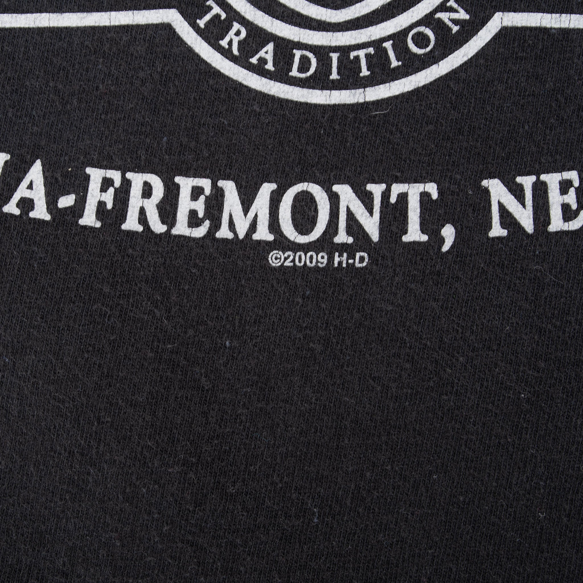 VINTAGE HARLEY DAVIDSON OMAHA-FREEMONT NEBRASKA TEE SHIRT 2009 MEDIUM MADE USA