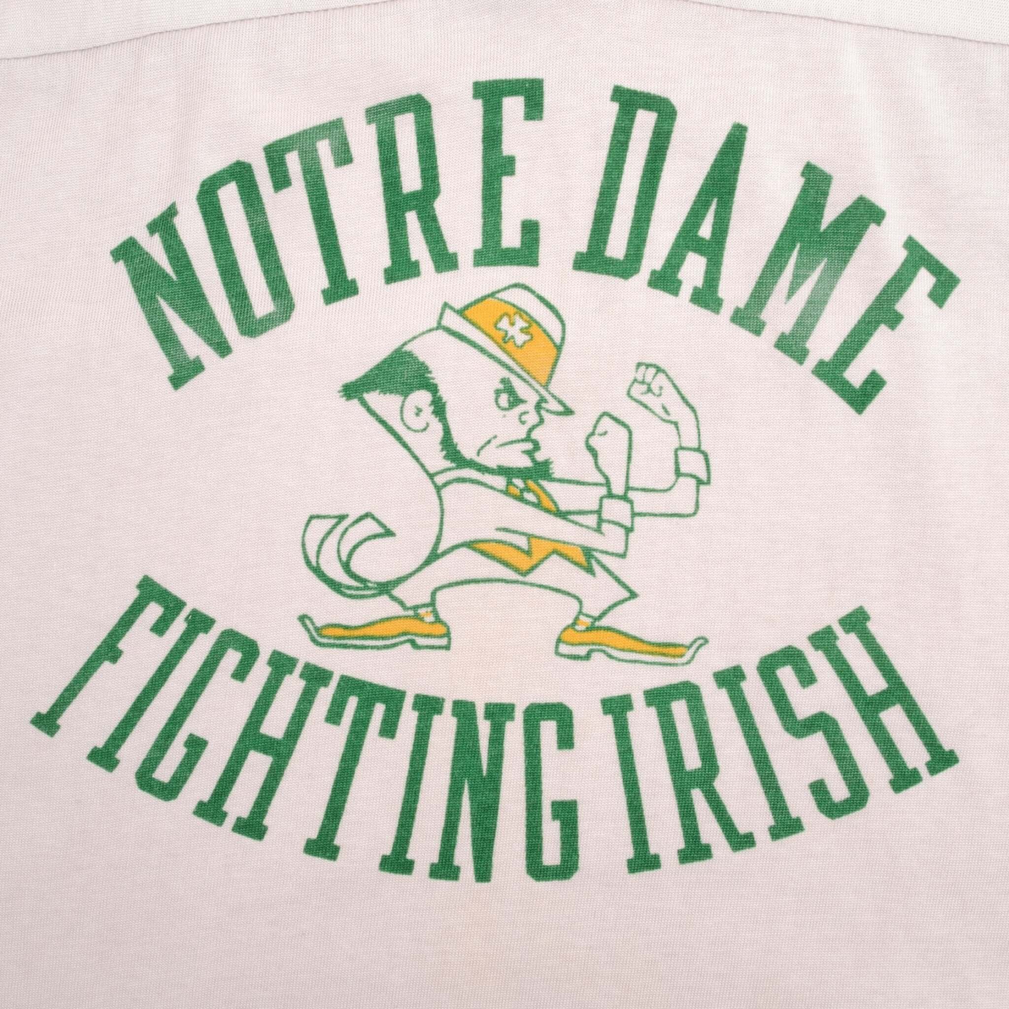 Vintage NFL Notre Dame Fighting Irish Champion Jersey 1980S Size Medium Made In USA With Single Stitch Sleeves