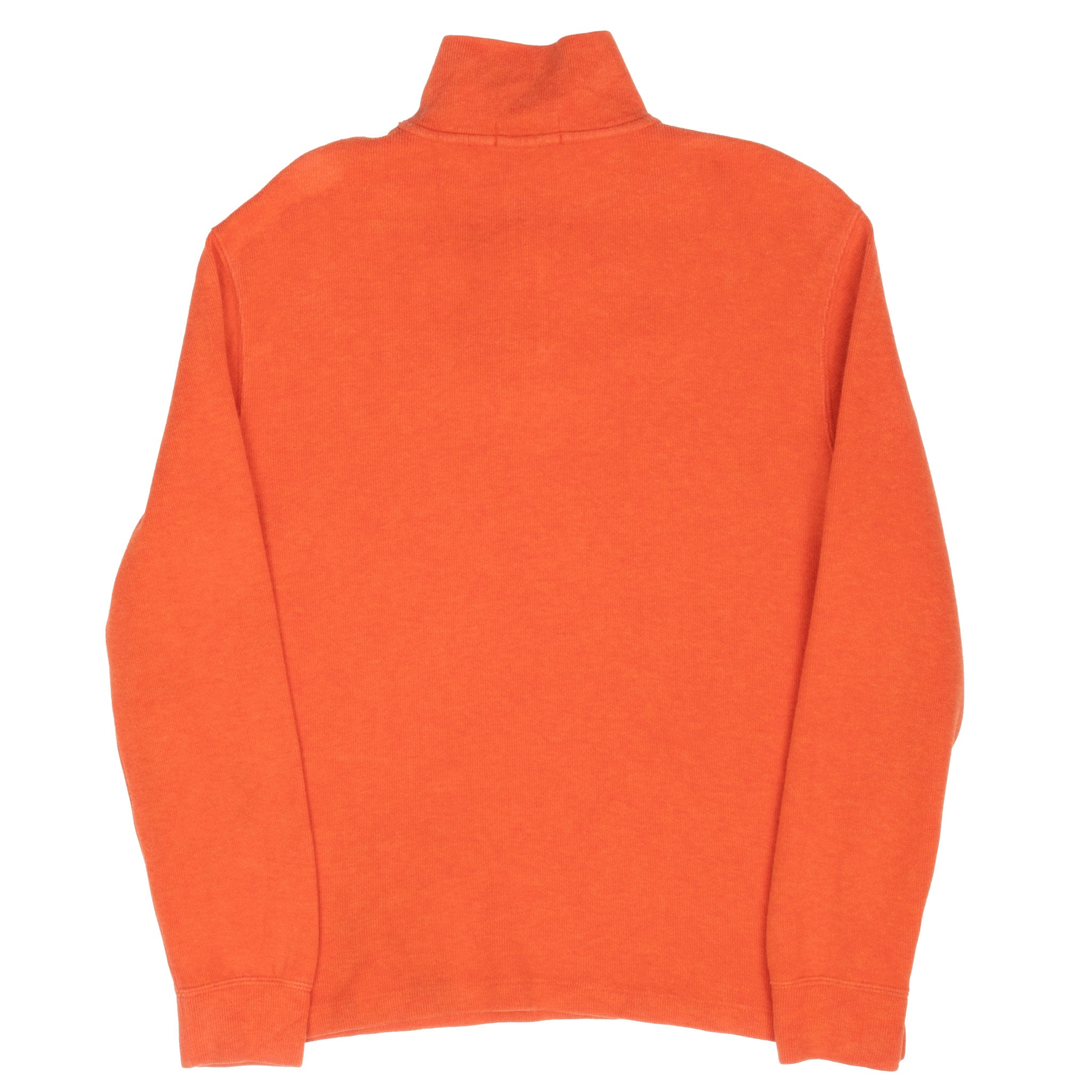 Vintage Polo Ralph Lauren Orange Quarter 1/4 Zip Sweater Size Small