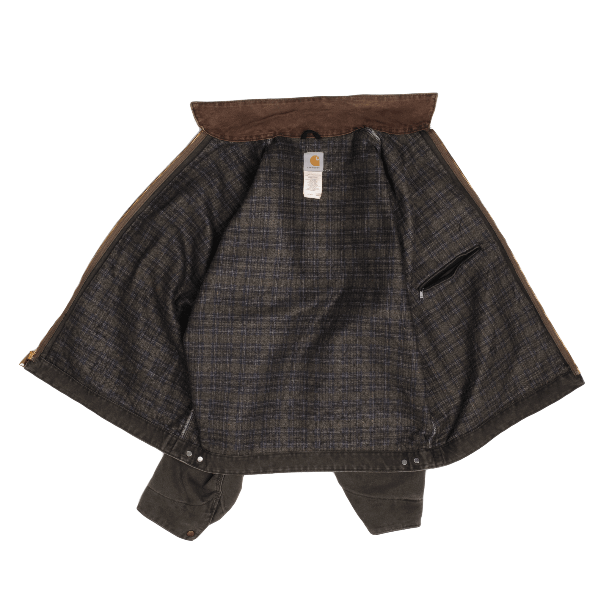 Vintage Carhartt Detroit Style Blanket Lined Worker Jacket J97MOS 1990S Size XL Made In USA