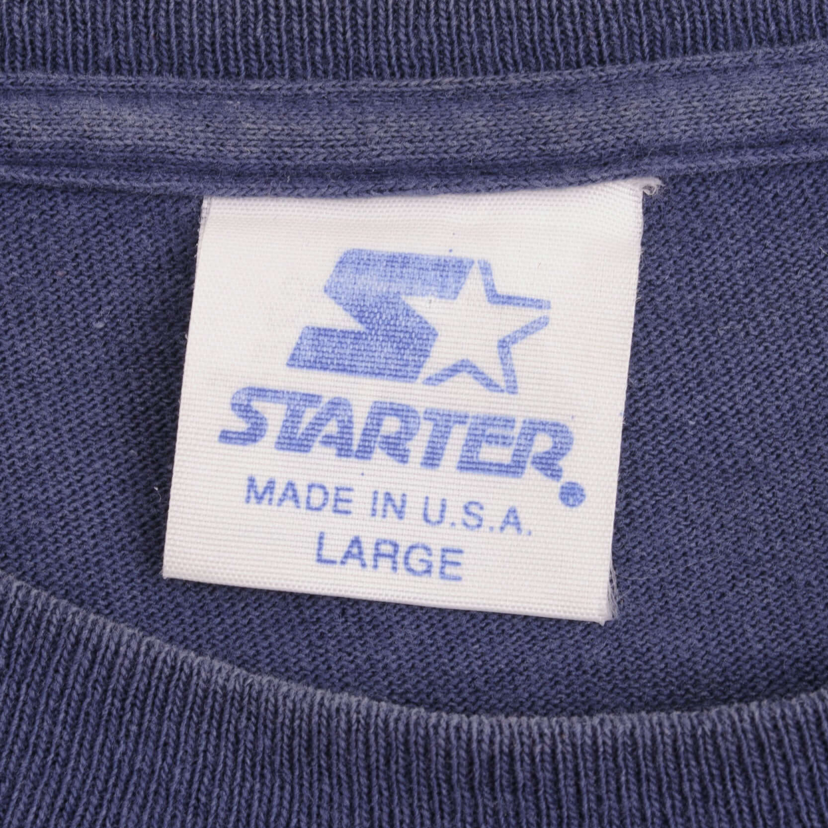 Vintage MLB Cleveland Indians 1994 Starter Tee Shirt Size Large Made In USA With Single Stitch Sleeves