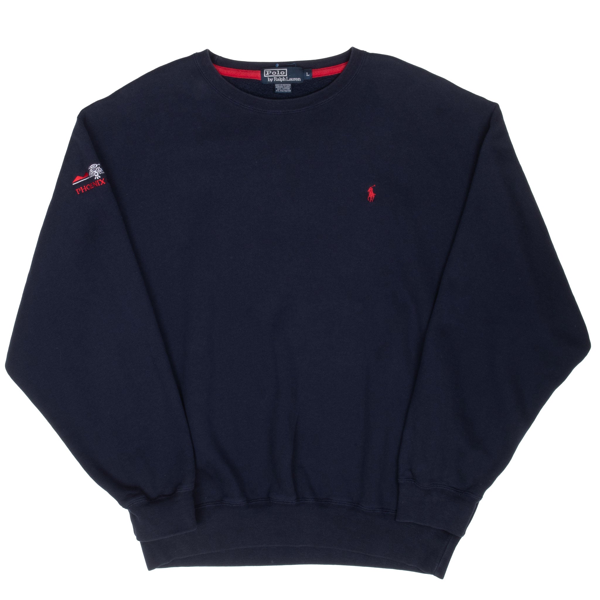 Vintage Ralph Lauren 1990S Classic Blue Crewneck Sweatshirt Size Large