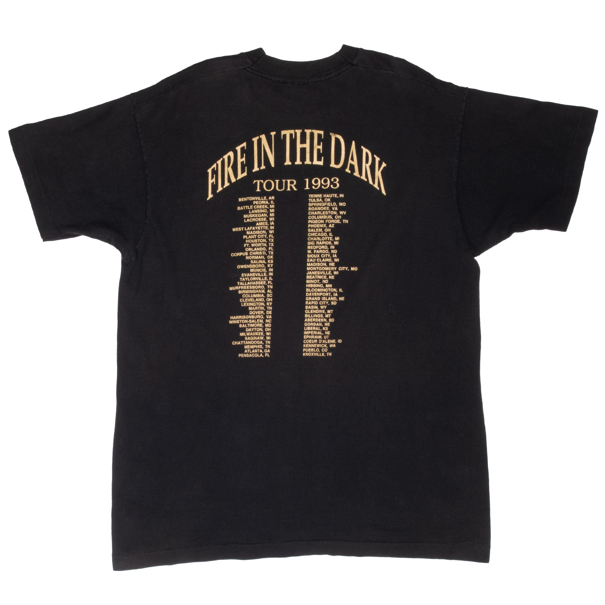 Vintage Billy Dean Fire In The Dark Tour 1993 Tee Shirt Size XL