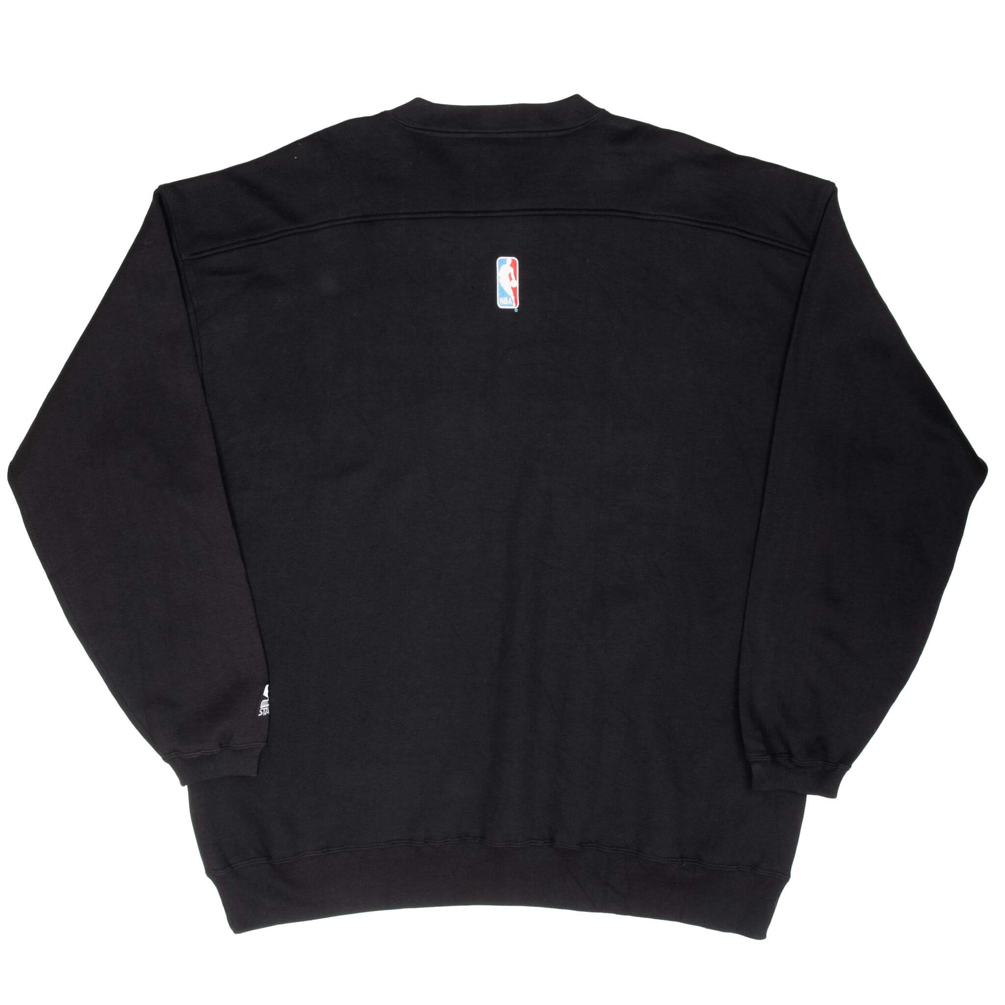 Vintage Nba Atlanta Hawks Black Starter Sweatshirt 1990S Size 2XL Deadstock