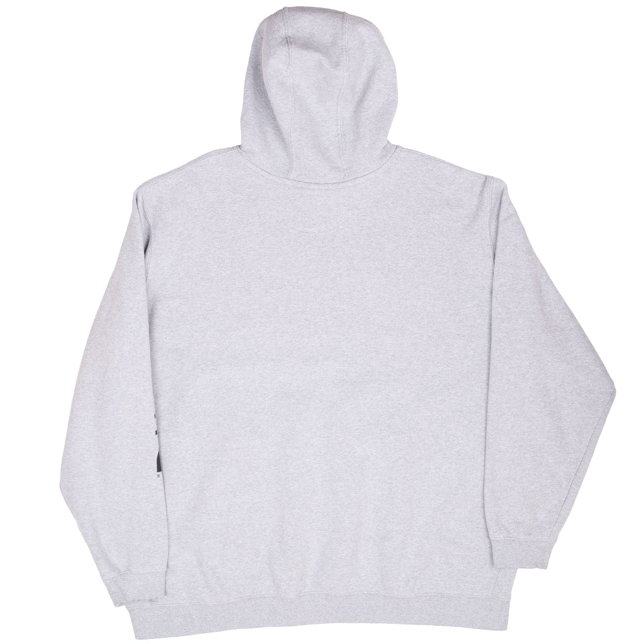 Back view of grey Carhartt pullover hoodie